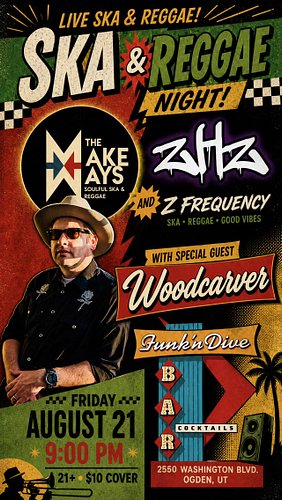 Woodcarver, a decades‑deep staple of the local scene, brings his Americana soul to the lineup.
Friday, August 21 — Funk N’ Di...