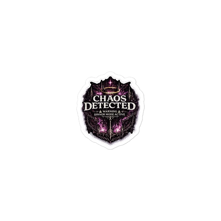 Chaos Detected Sticker product image (2)