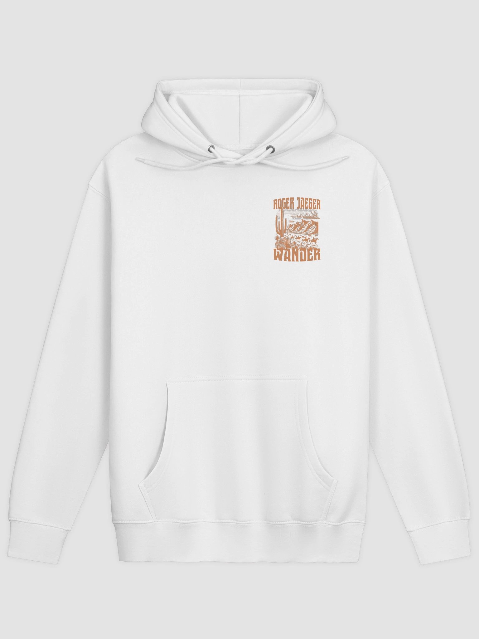 Wander - White Pullover Hoodie product image (1)