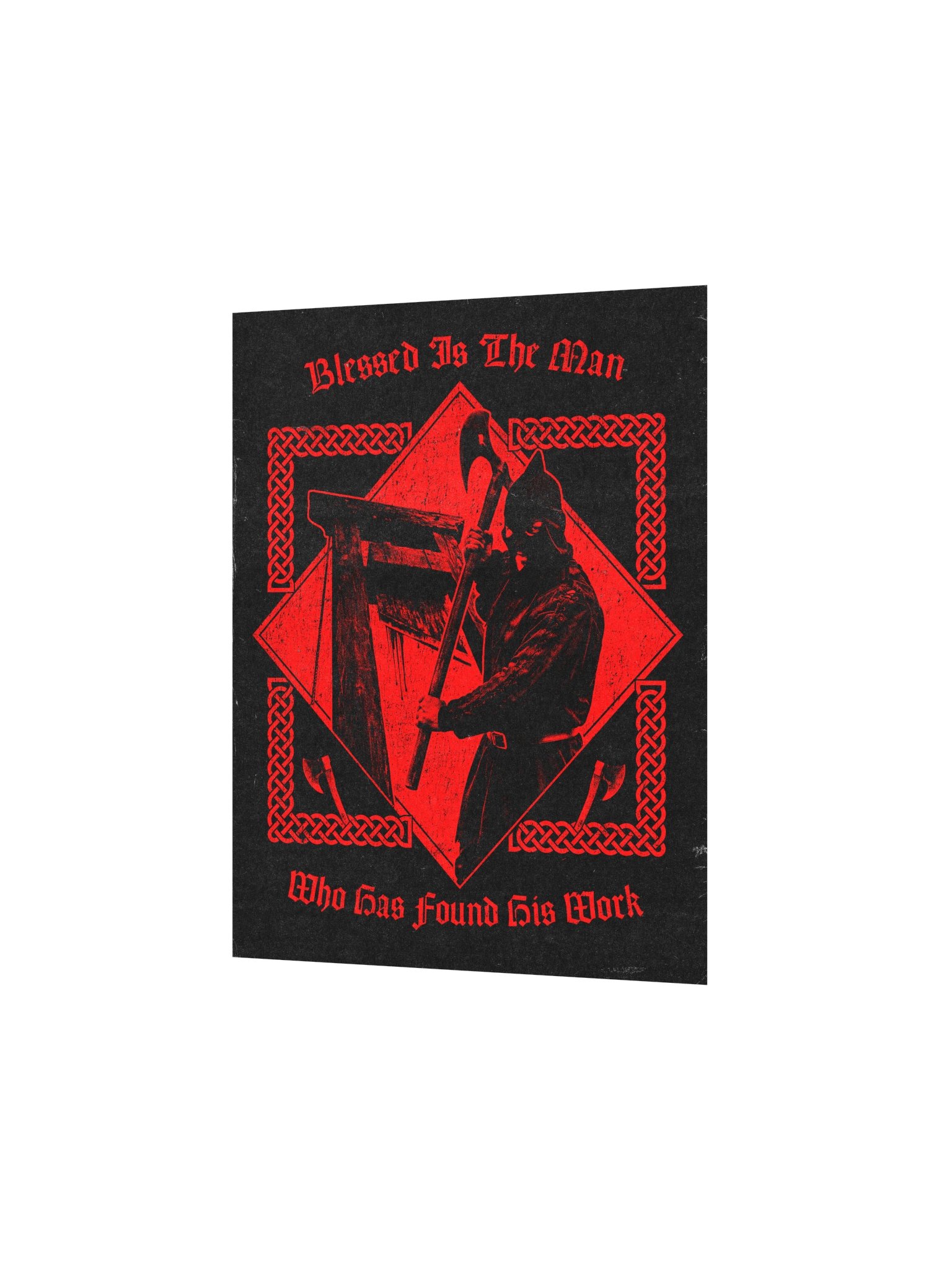 BLESSED IS THE MAN POSTER RED product image (5)