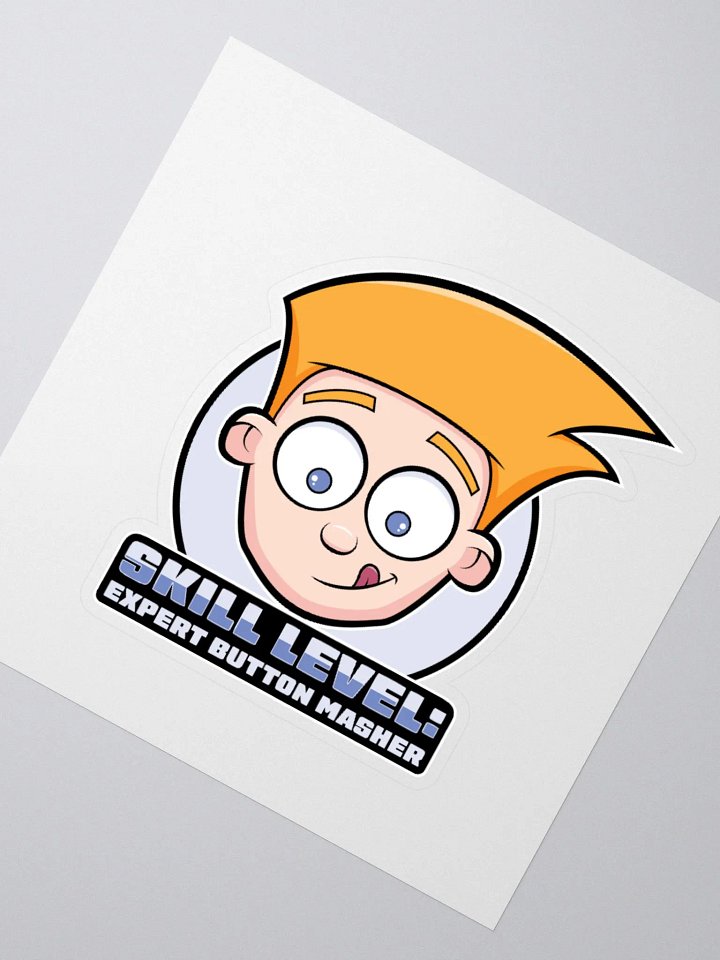 Cute Gamer Sticker – Expert Button Masher Design product image (4)