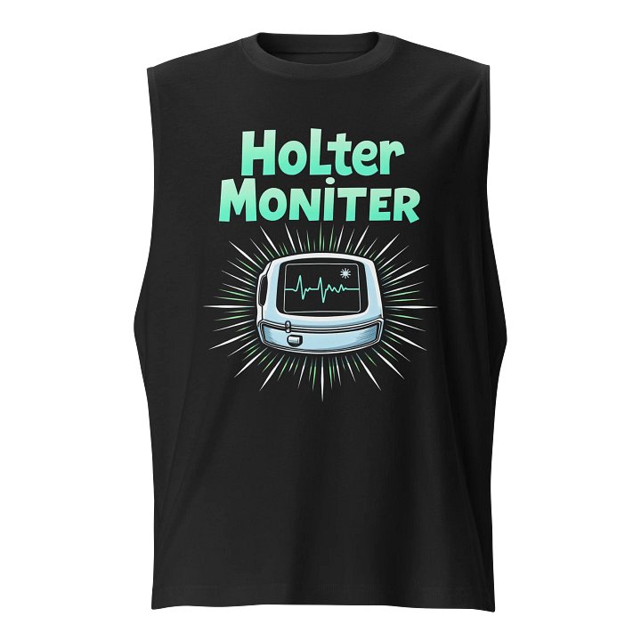 Heartbeat Holter Monitor Muscle Tank product image (1)