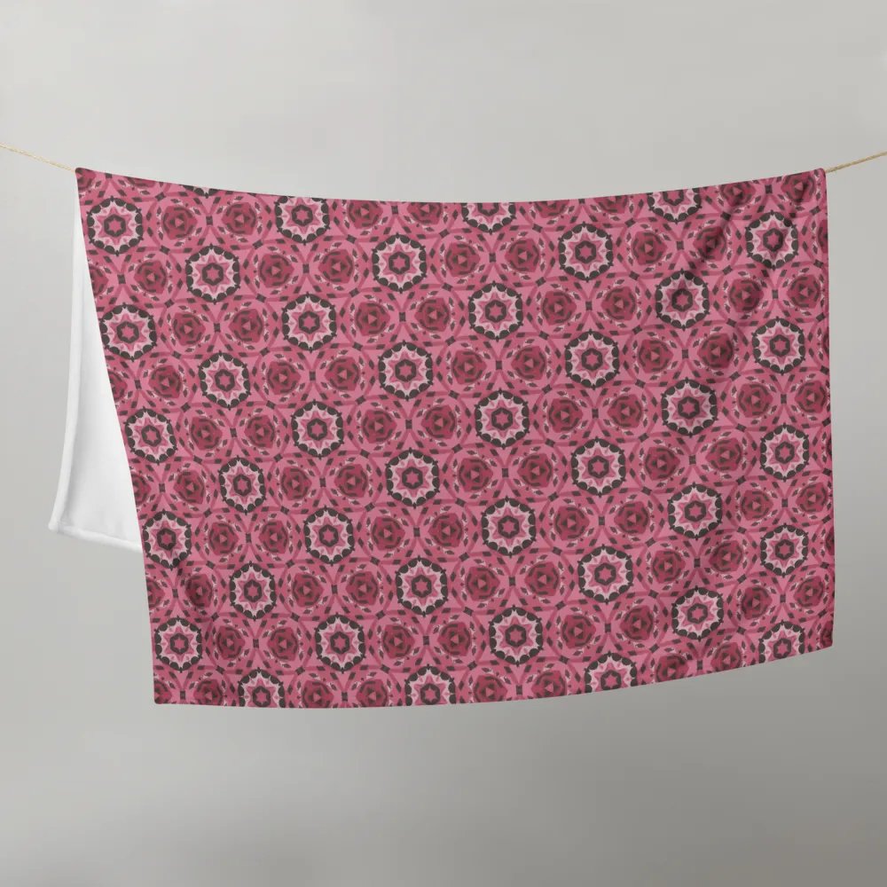 Pink & Black Octagonal Throw Blanket product image (10)