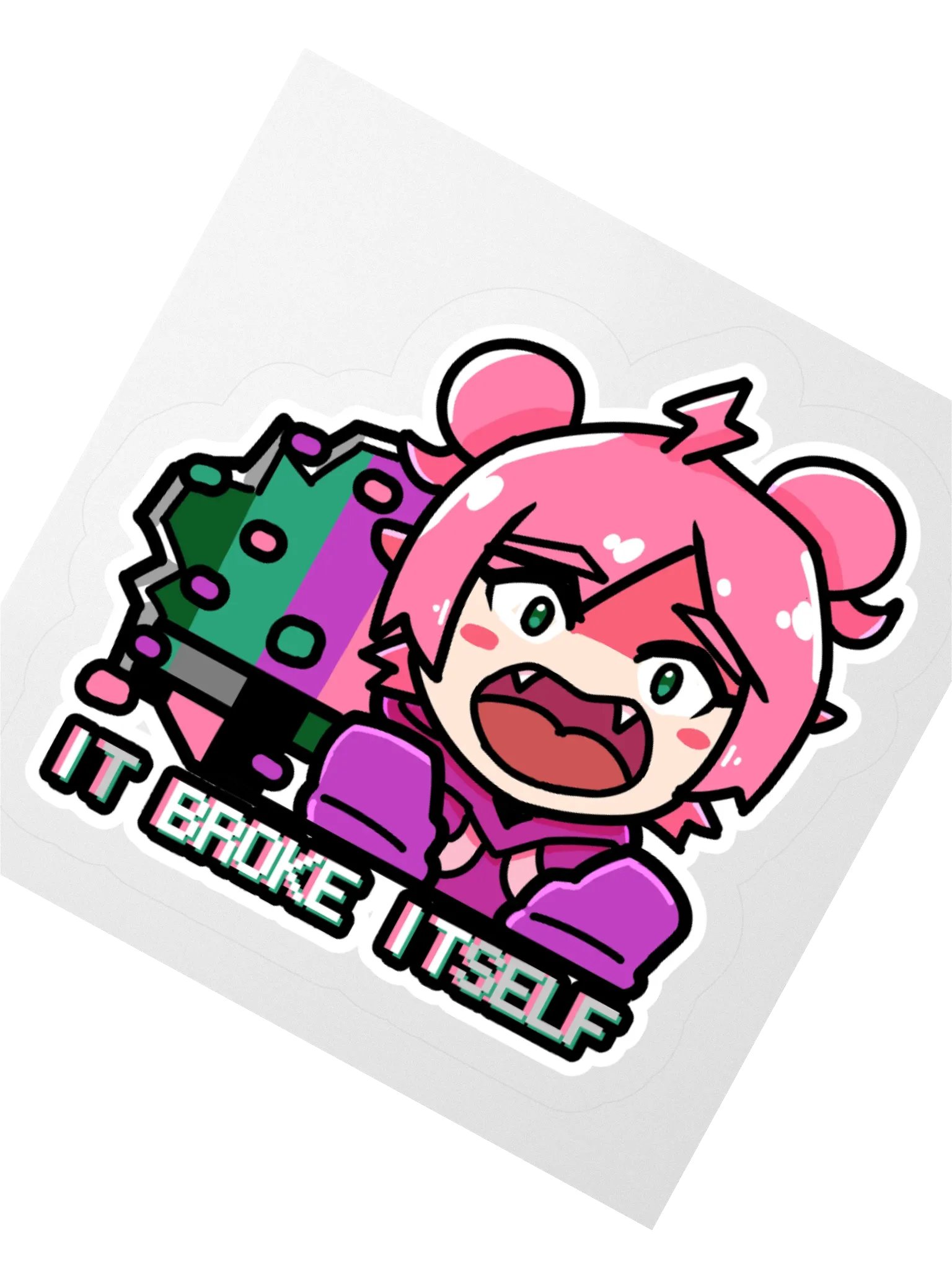 It Broke Itself Sticker product image (2)