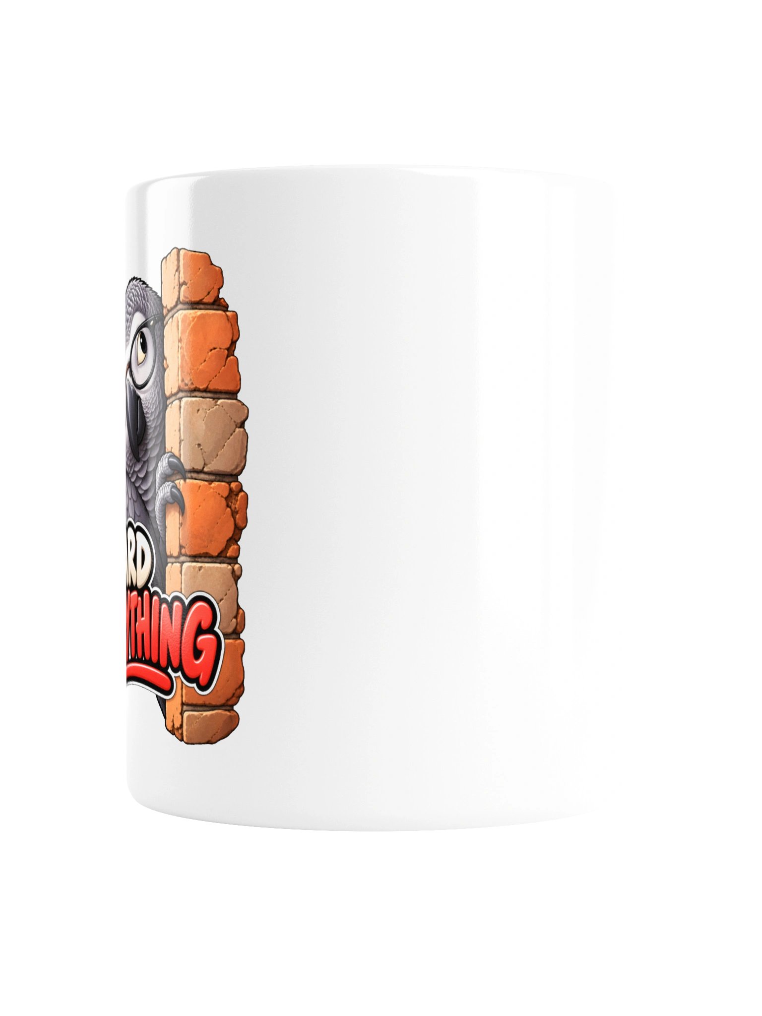 I Heard Everything – Funny African Grey Parrot Mug product image (5)