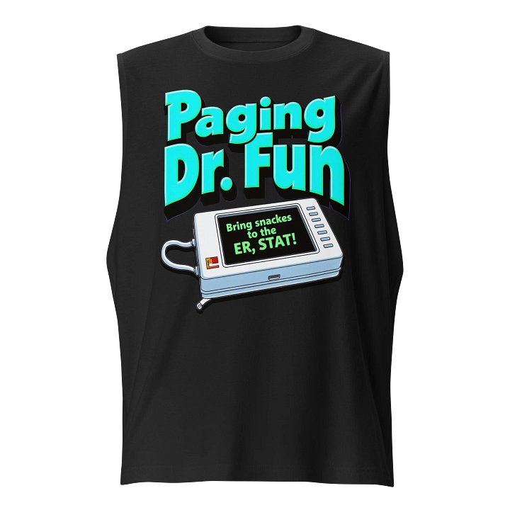 Dr. Fun's ER Snack Pager Muscle Tank product image (1)