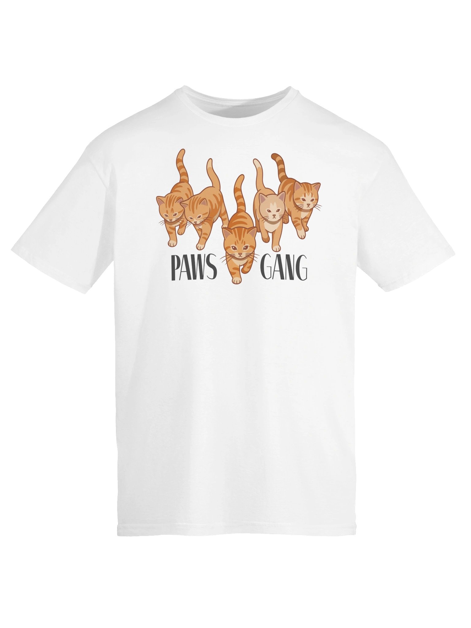 Paws Gang Orange Cat Shirt product image (6)