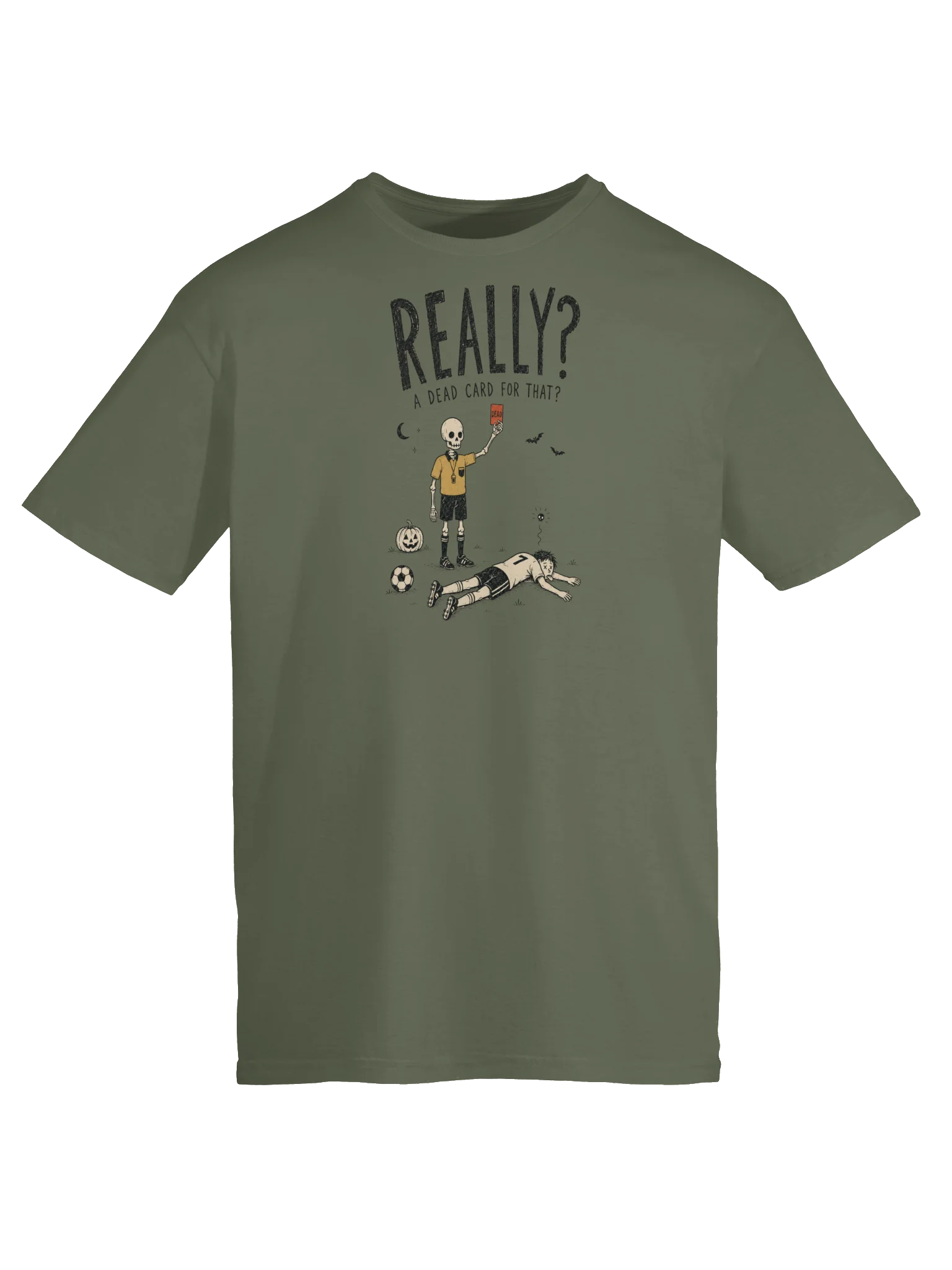 Really? A Dead Card for That? Soccer Halloween Tee product image (5)