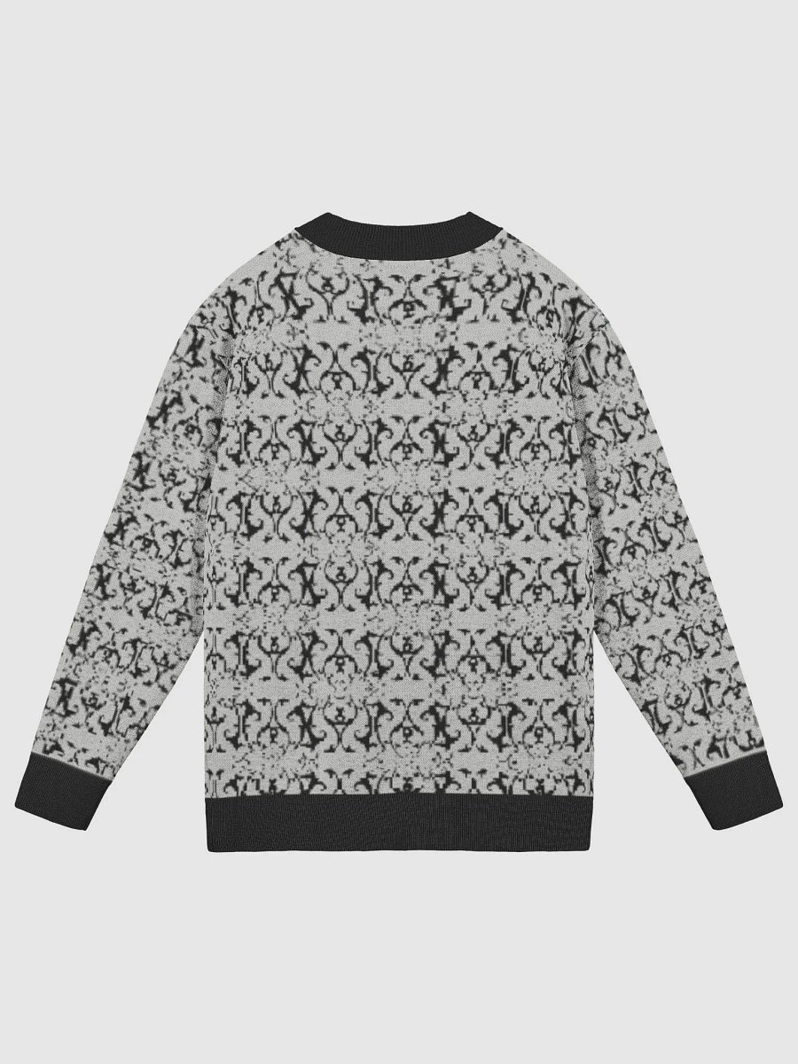 Jacquard Cardigan Ornamental Women's Grey product image (2)