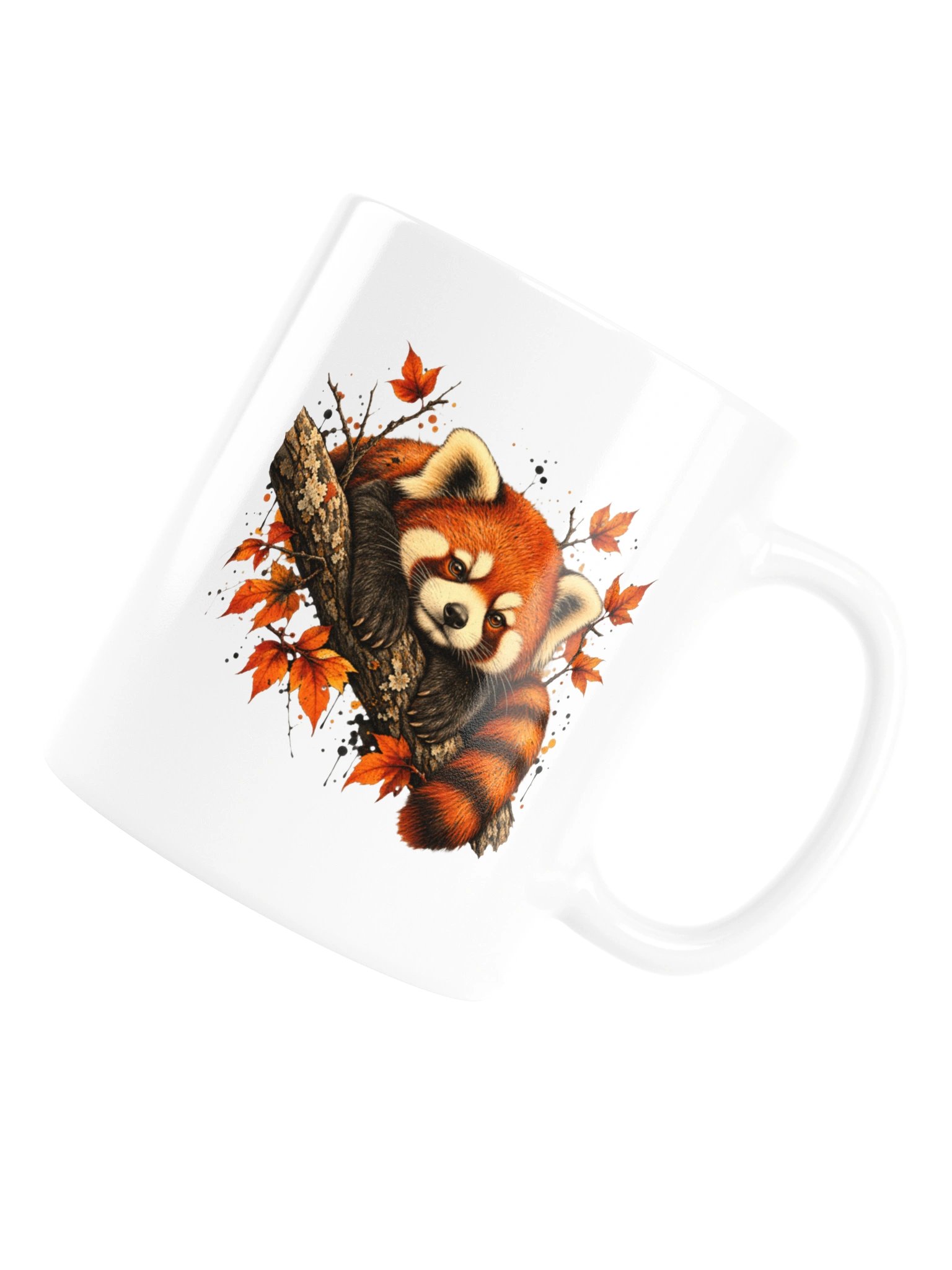 Autumn Red Panda Ceramic Mug product image (18)