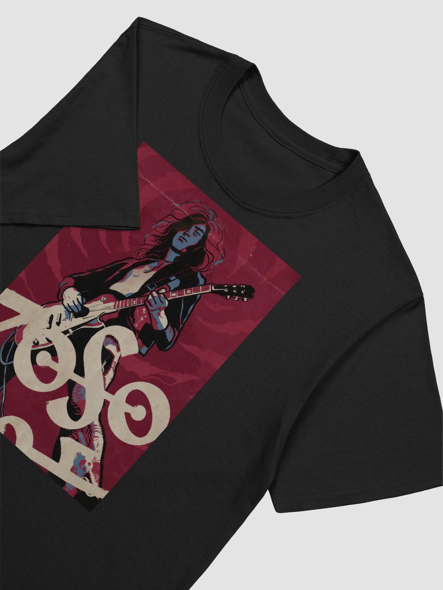 Led Zeppelin T-Shirt | Jimmy Page Guitar Art Graphic Tee | Classic Rock Legend Shirt product image (5)