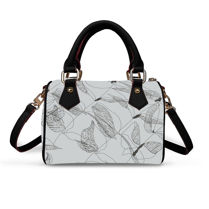 Minimalist Leaf Sketch Satchel Handbag product image (2)