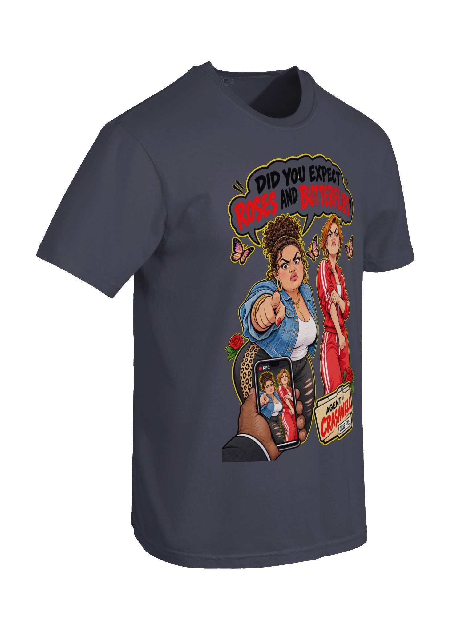 Roses & Butterflies — Agent Crashwell Graphic Tee product image (75)