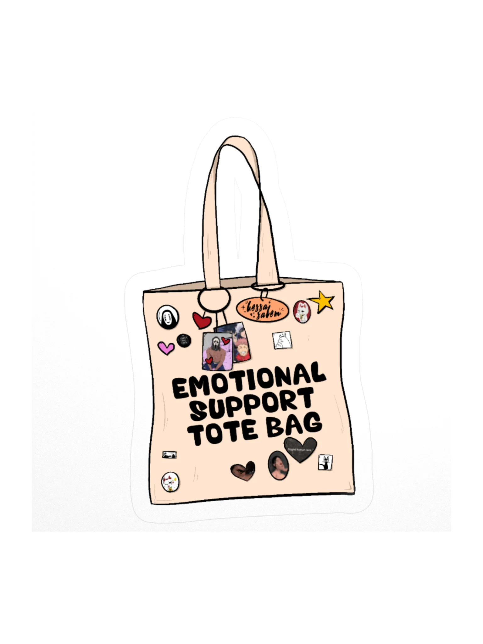 Emotional Support - ToteBag // Sticker product image (2)