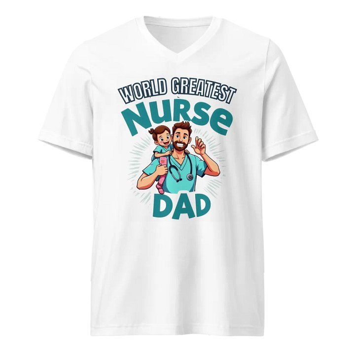 Nurse Dad Appreciation V-Neck Tee product image (1)