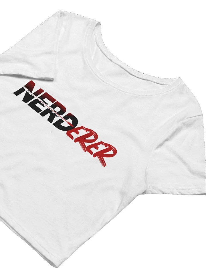 NERDerer Crop Tee (White) product image (2)
