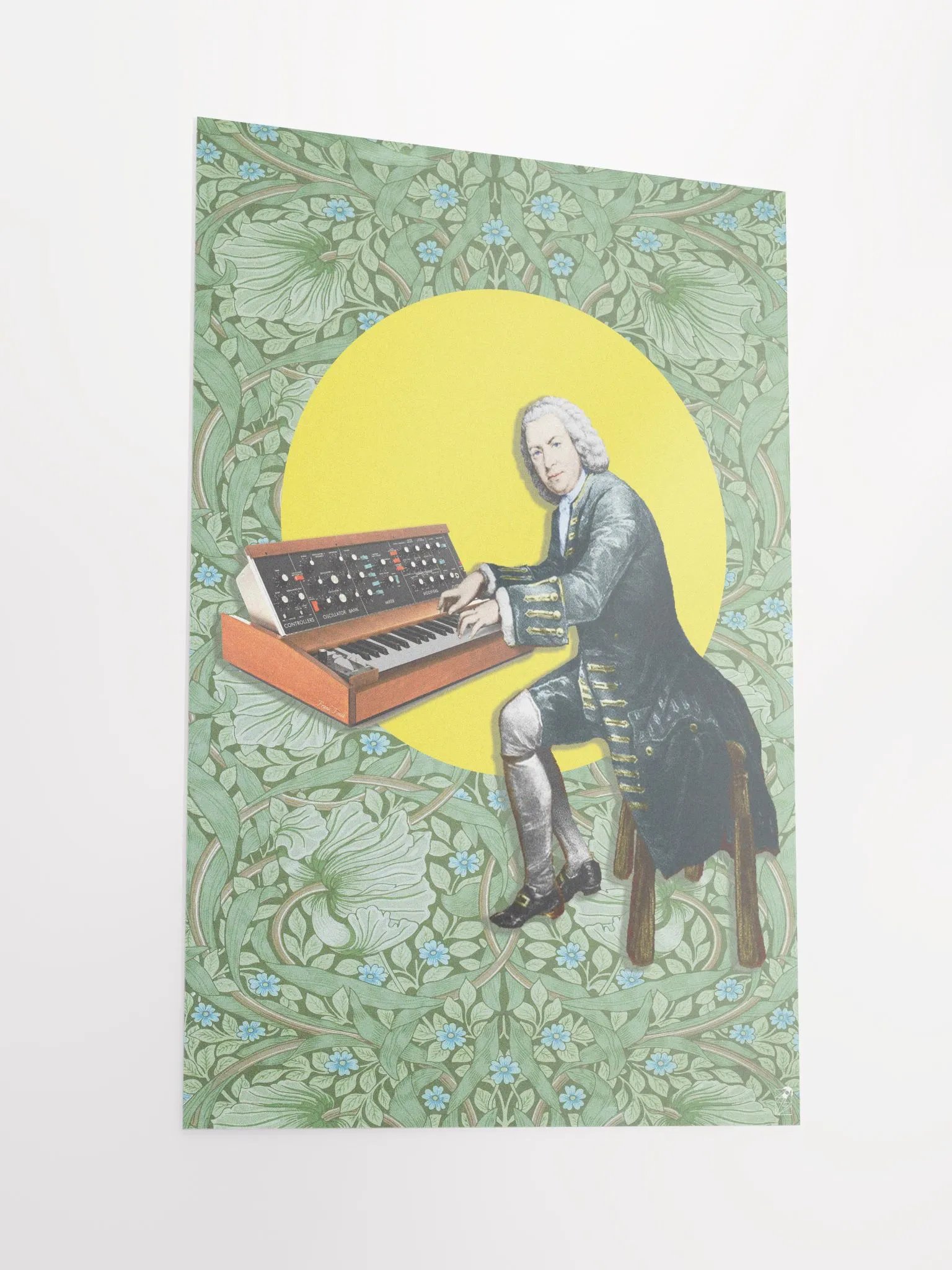 Prelude and Moogue by Frank Fonik (Mini mOOg - baroque version), Techno EDM Enhanced Matte Paper Poster product image (1)