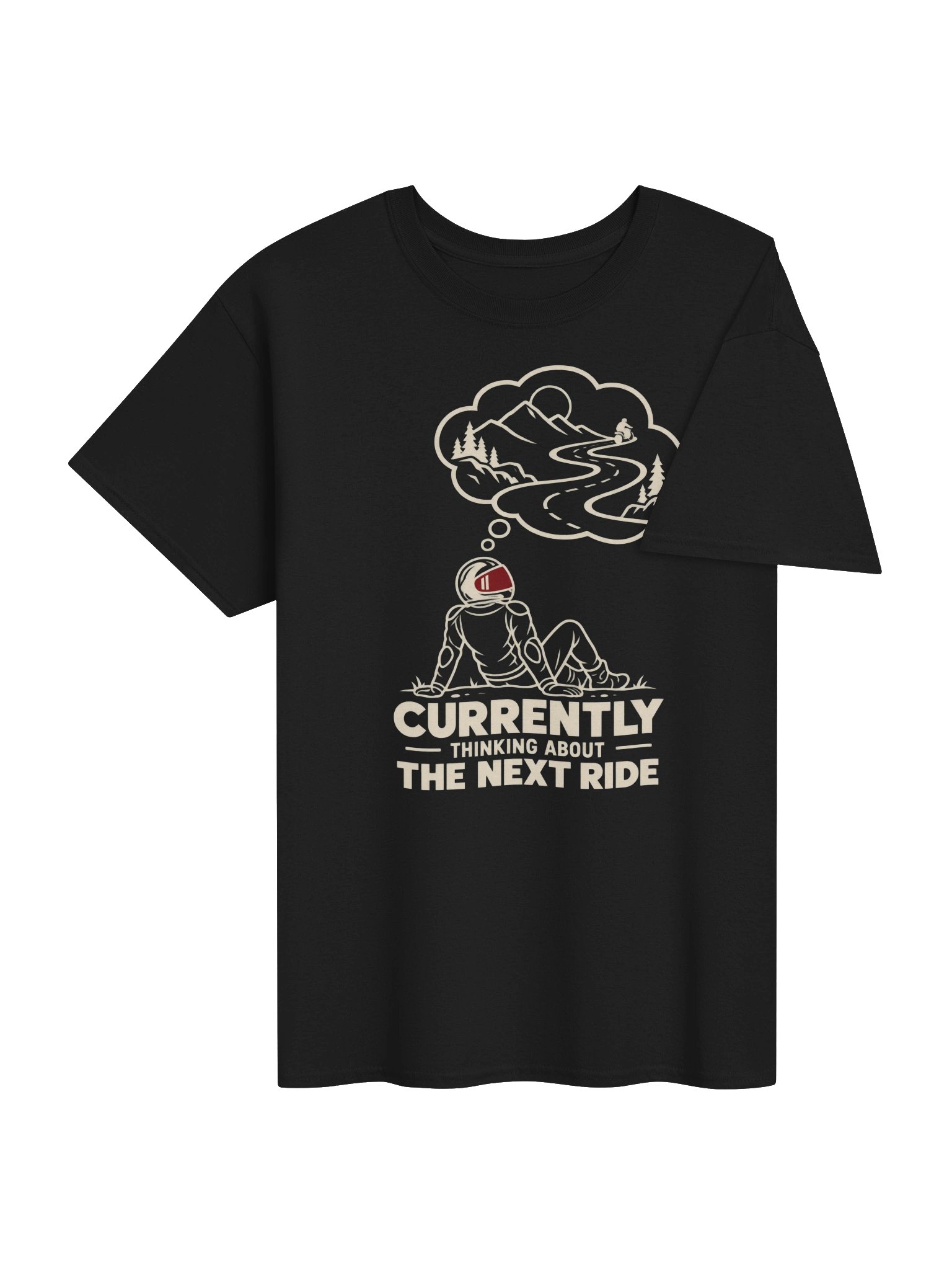 Currently Thinking About the Next Ride – Biker T-Shirt product image (4)