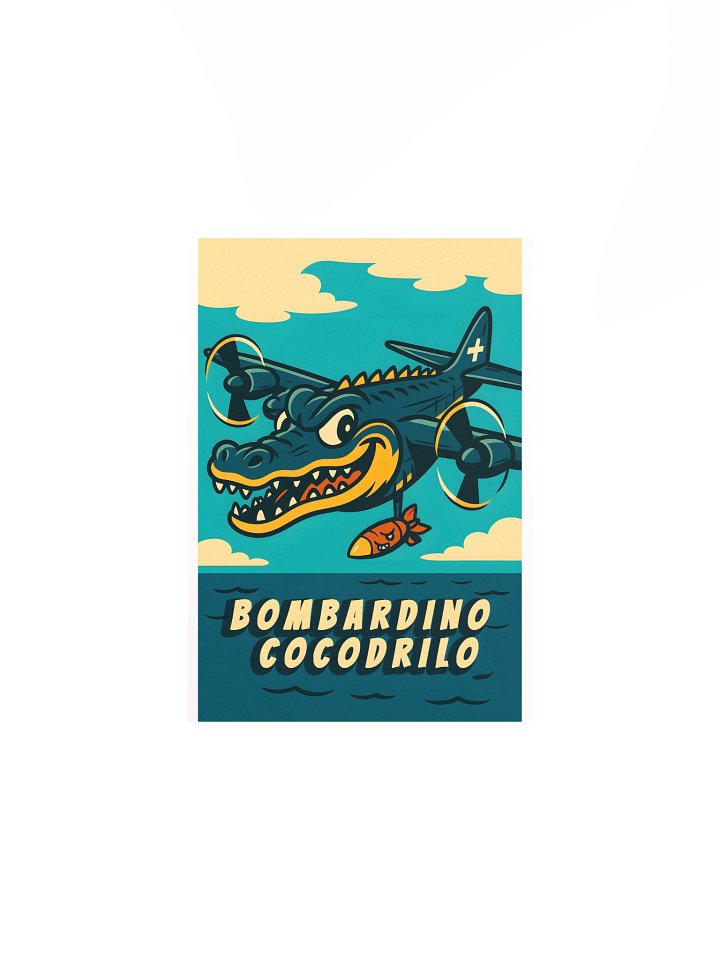 Bombardino Cocodrilo Sky Adventure Poster product image (1)