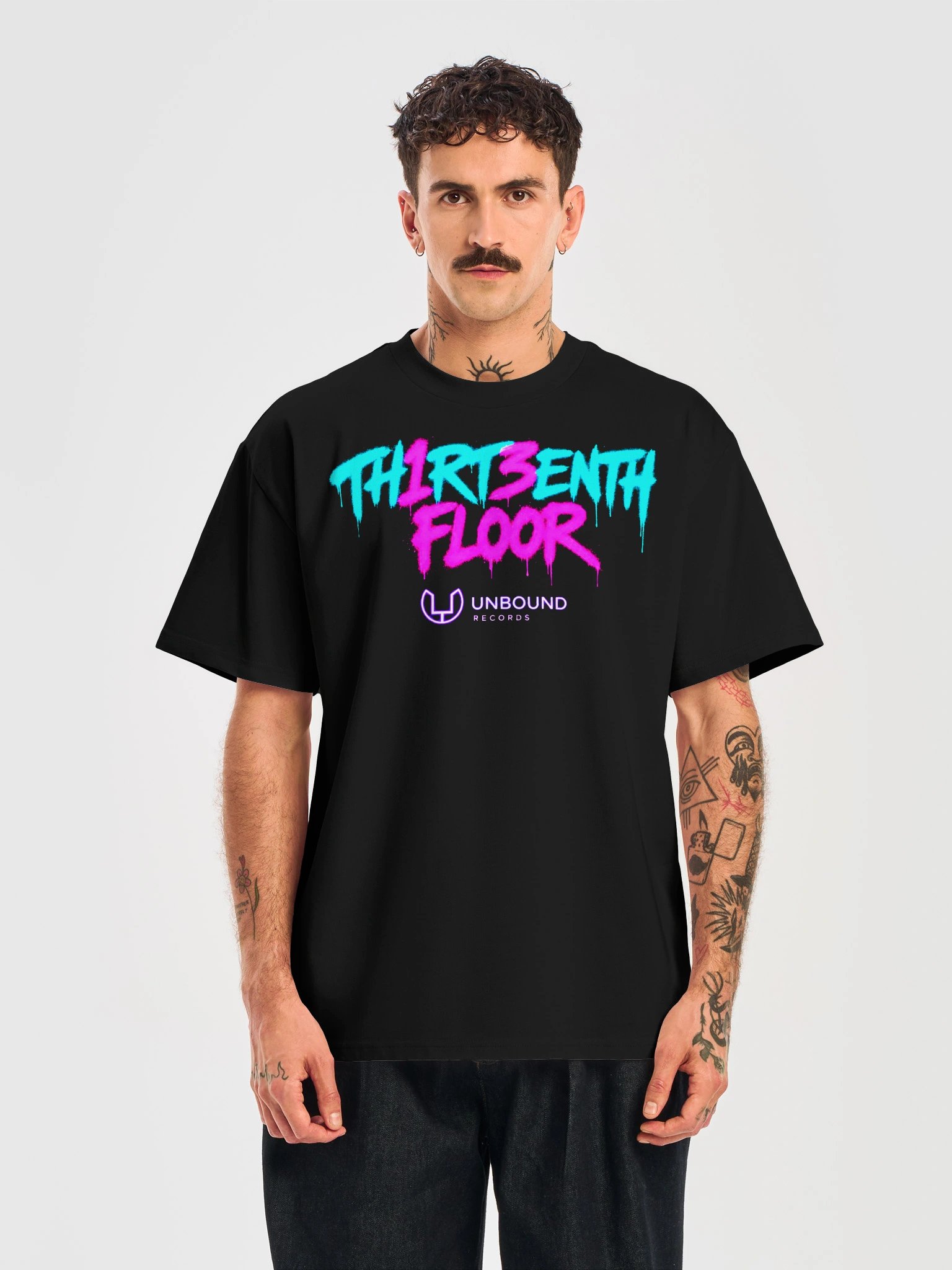 TH1RT3ENTH FLOOR Neon Graffiti Tee product image (5)