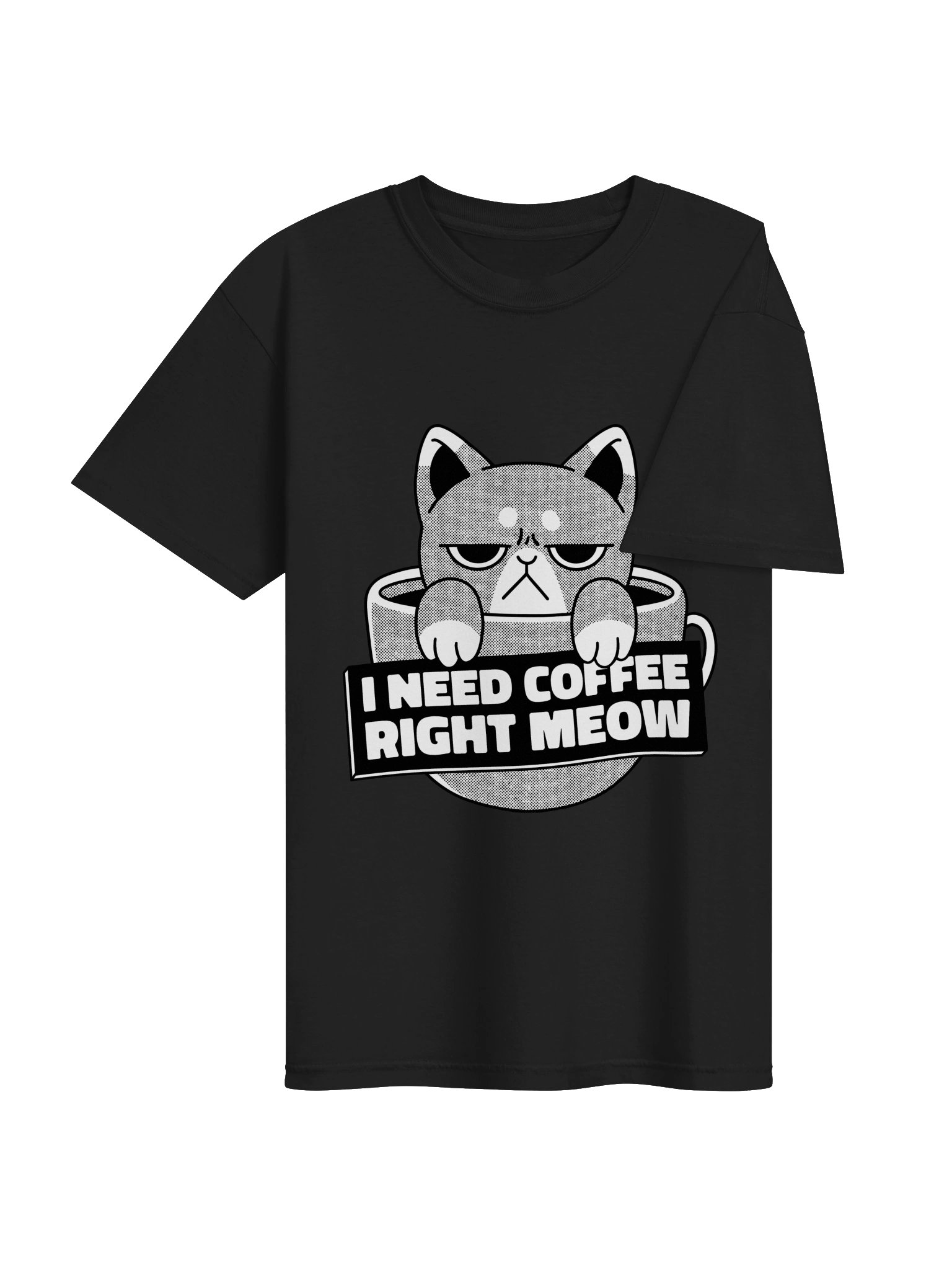 I Need Coffee Right Meow Unisex T-Shirt product image (4)