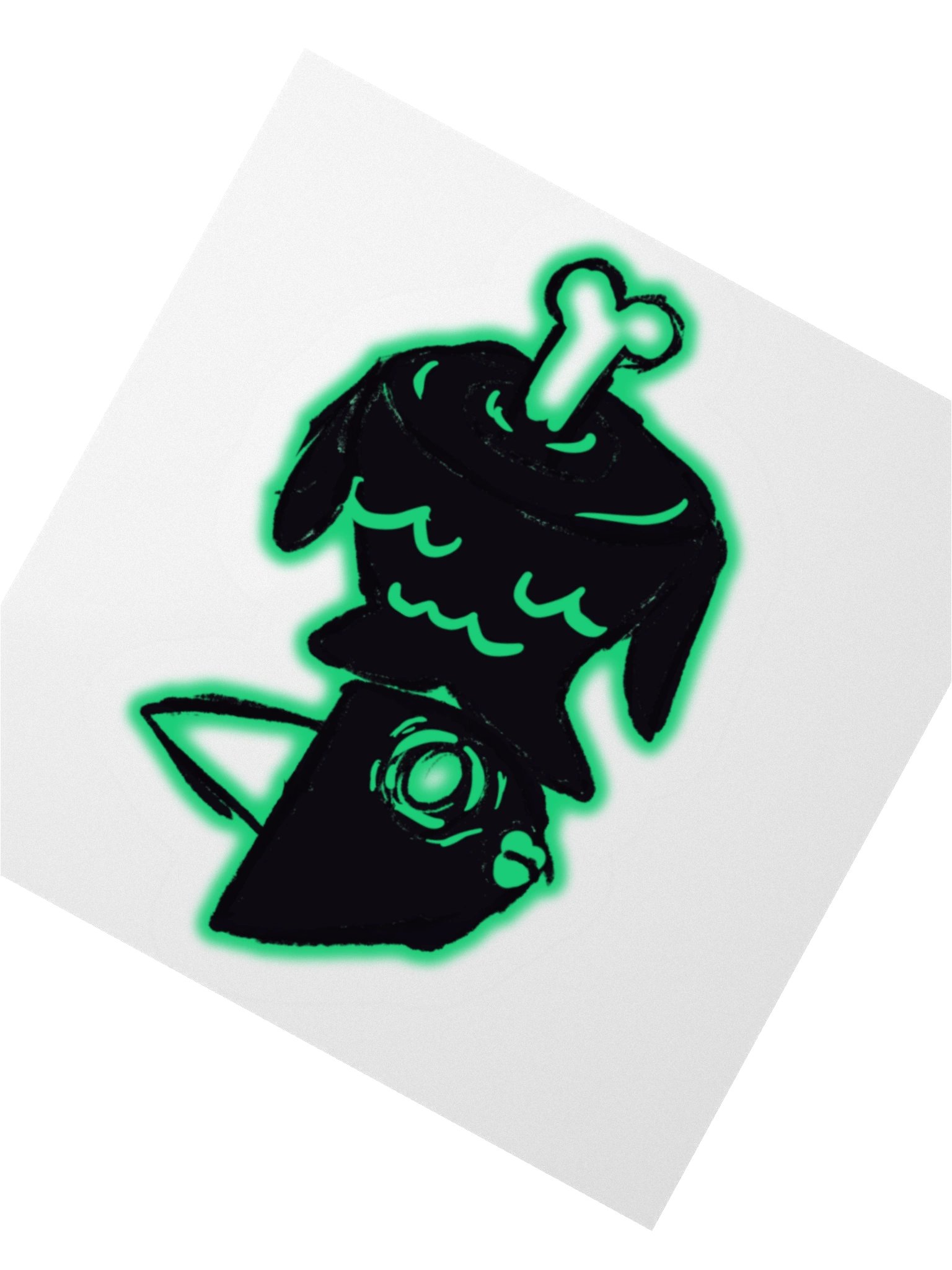 Anxiety Fish – “Where’s My Head?” Sticker product image (4)