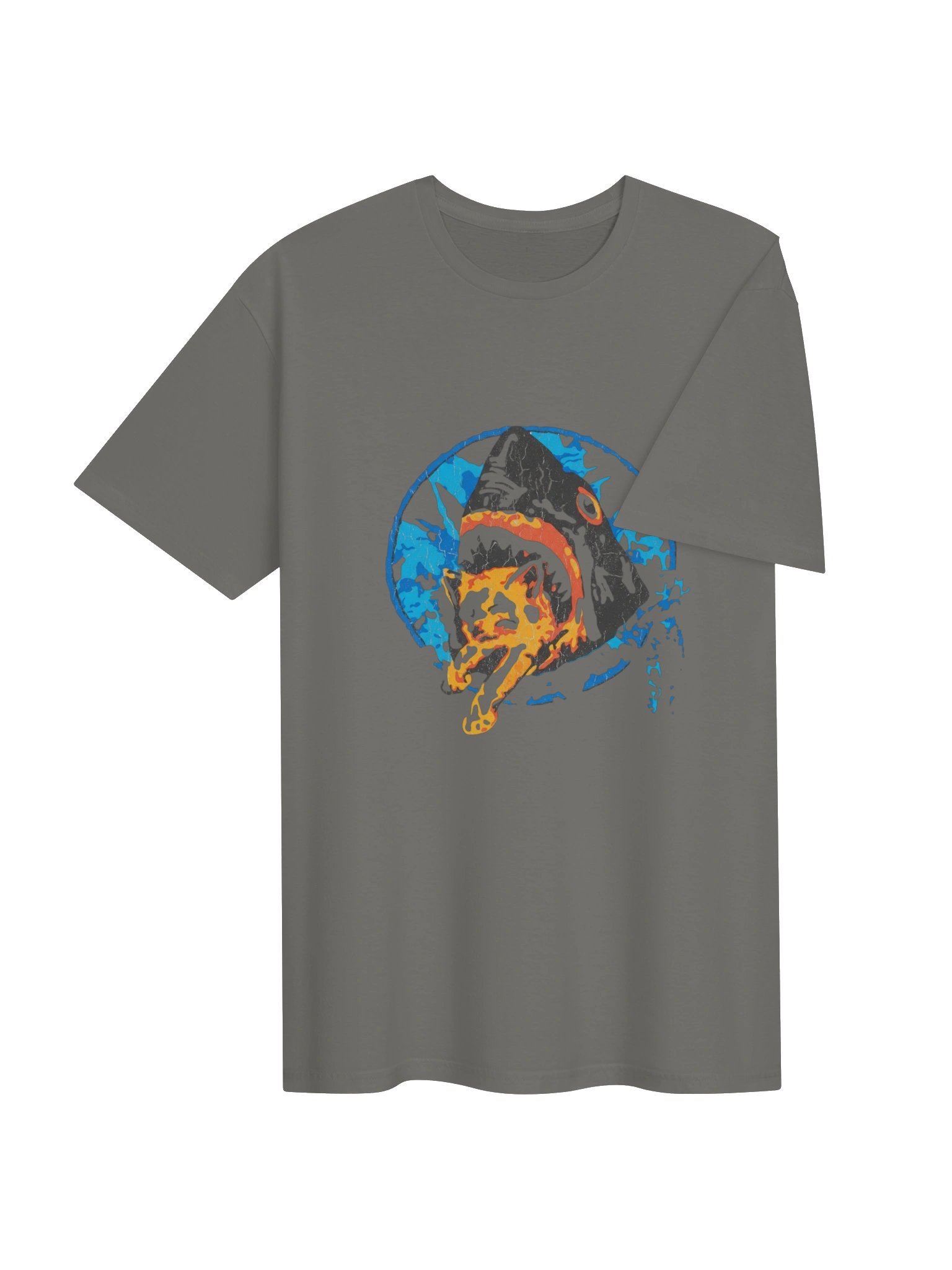 Pineapple Express Saul Silver Shark Eating Cat Unisex T-Shirt product image (4)