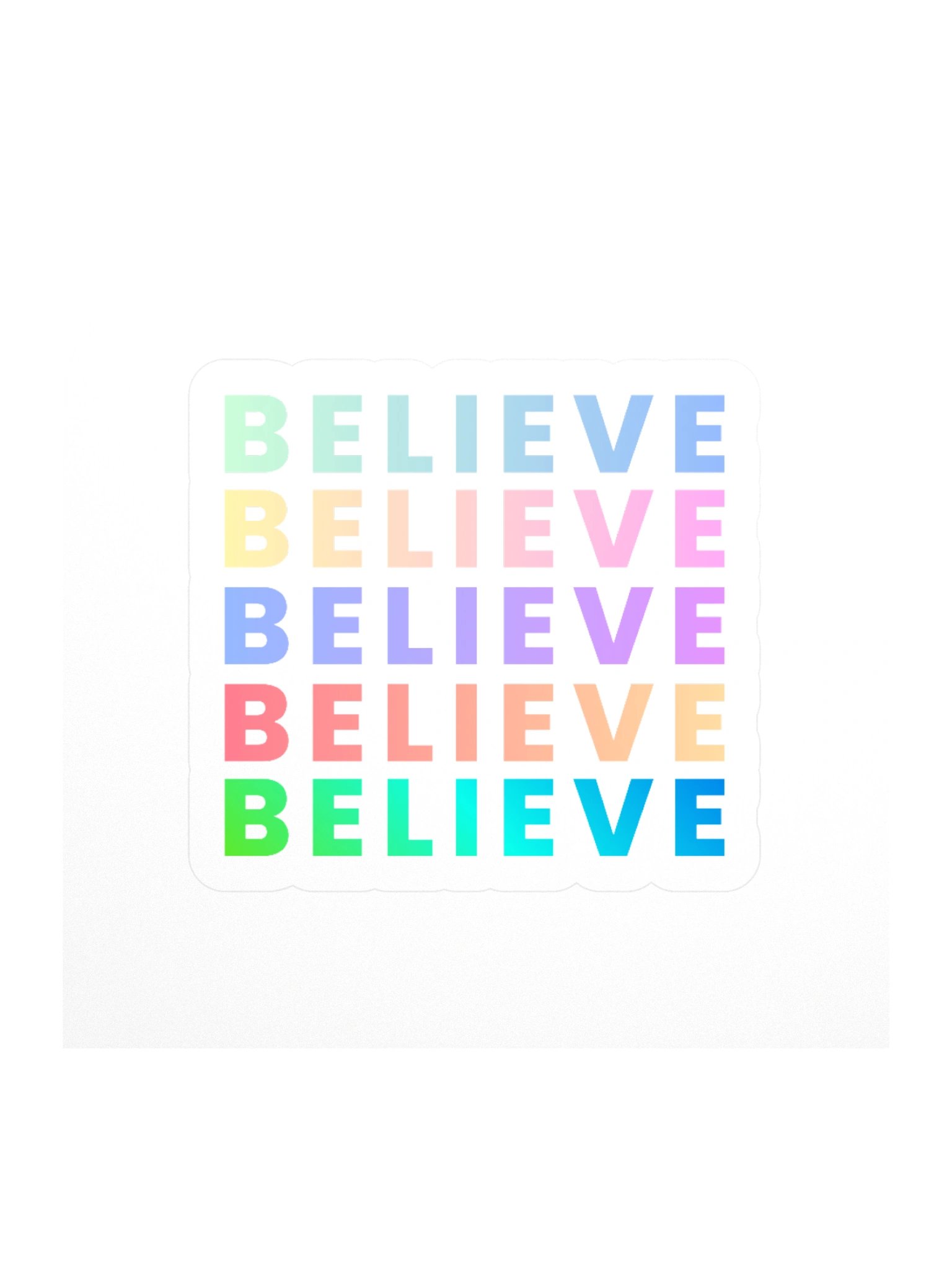 Believe Grid Kiss Cut Stickers product image (2)