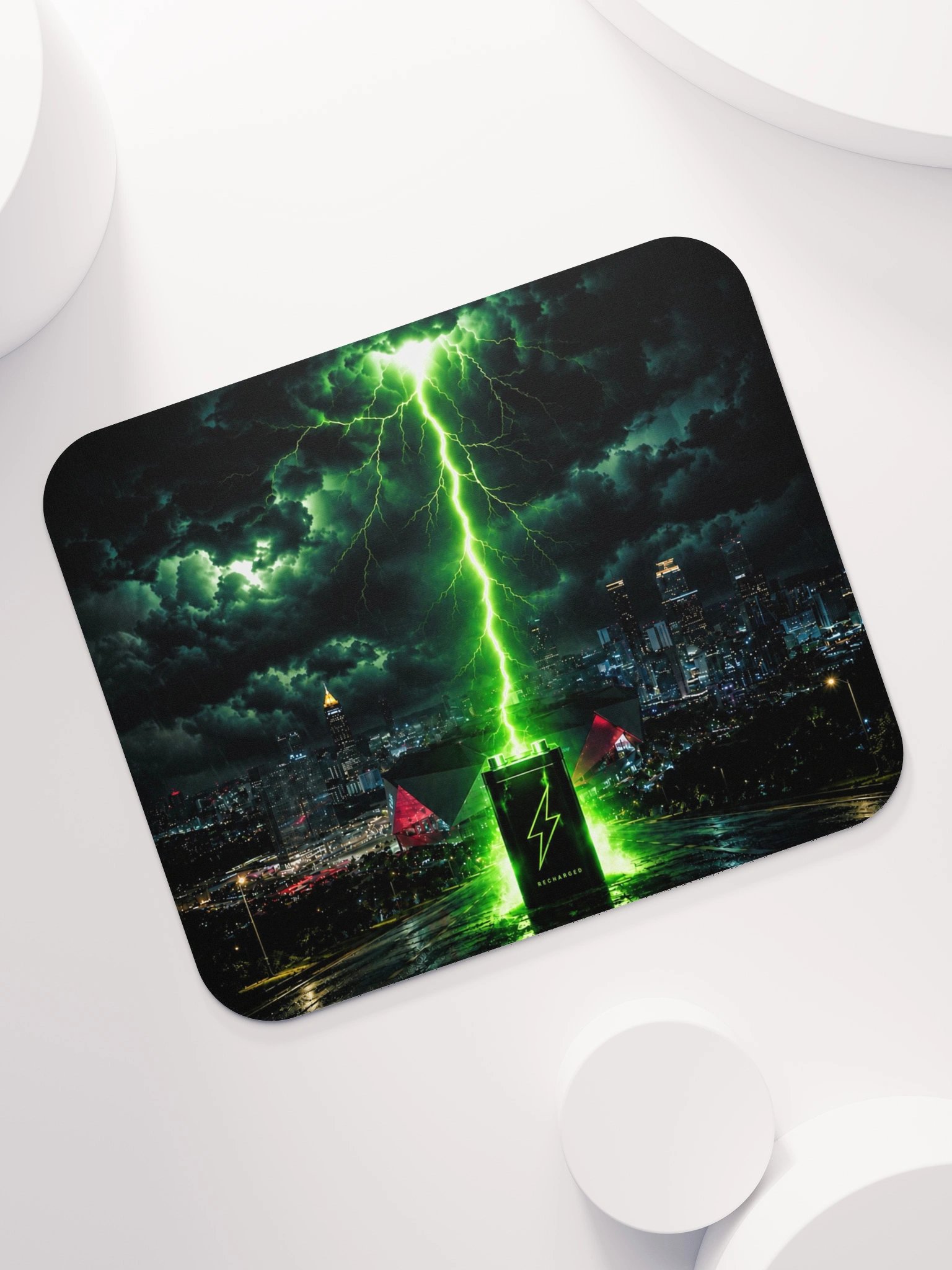 Recharged Lightning City Mouse Pad product image (7)