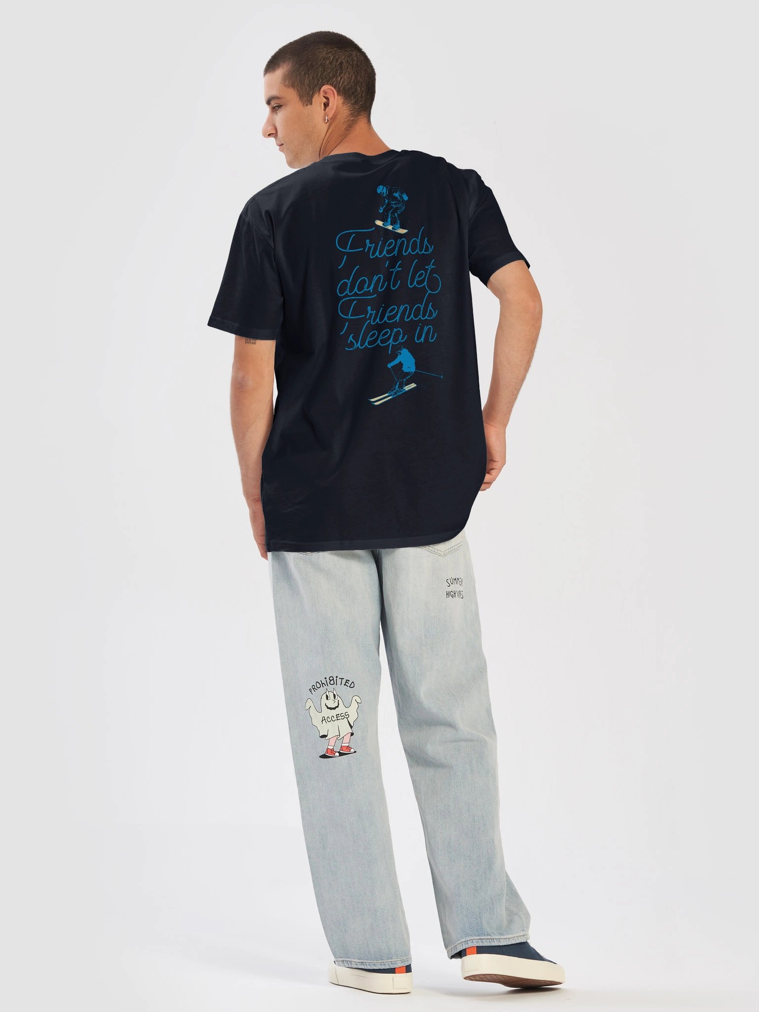 Don't Sleep In Tee (Midnight Blue) product image (6)