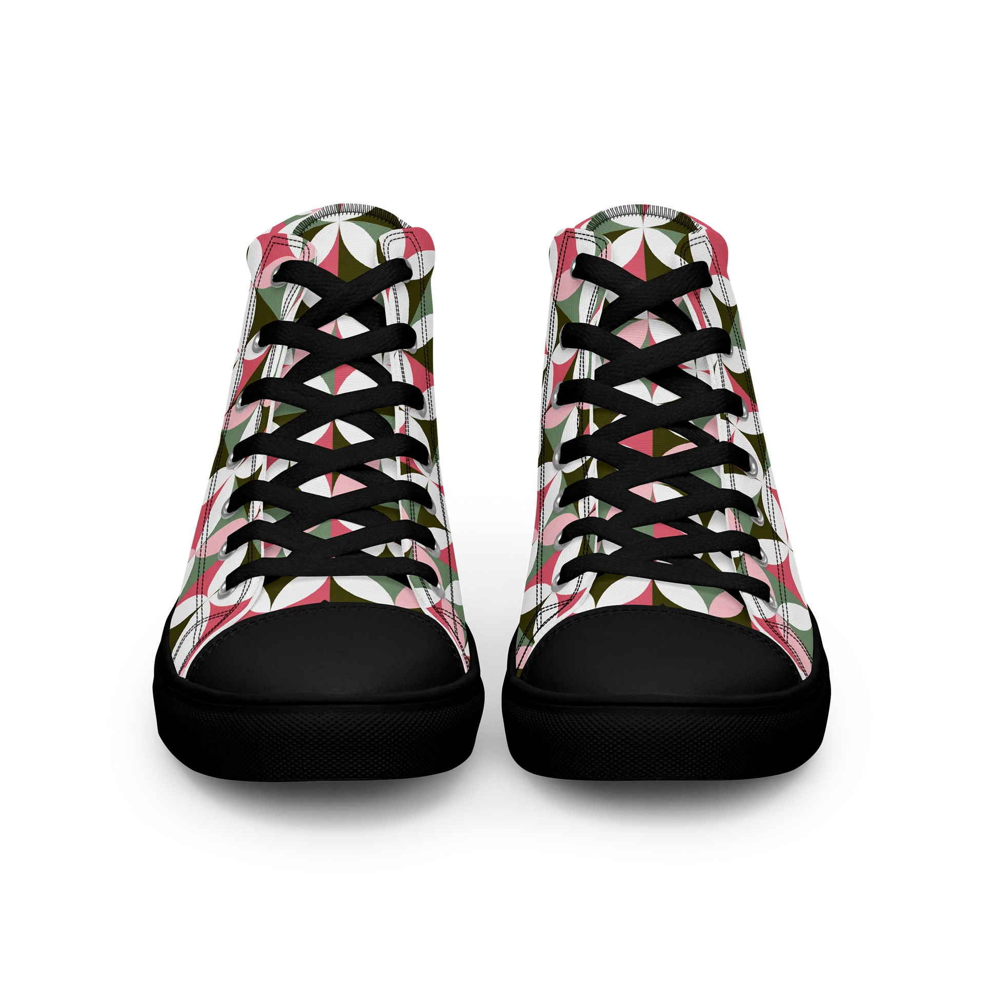 Retro Bloom High-Top Canvas Shoes product image (3)