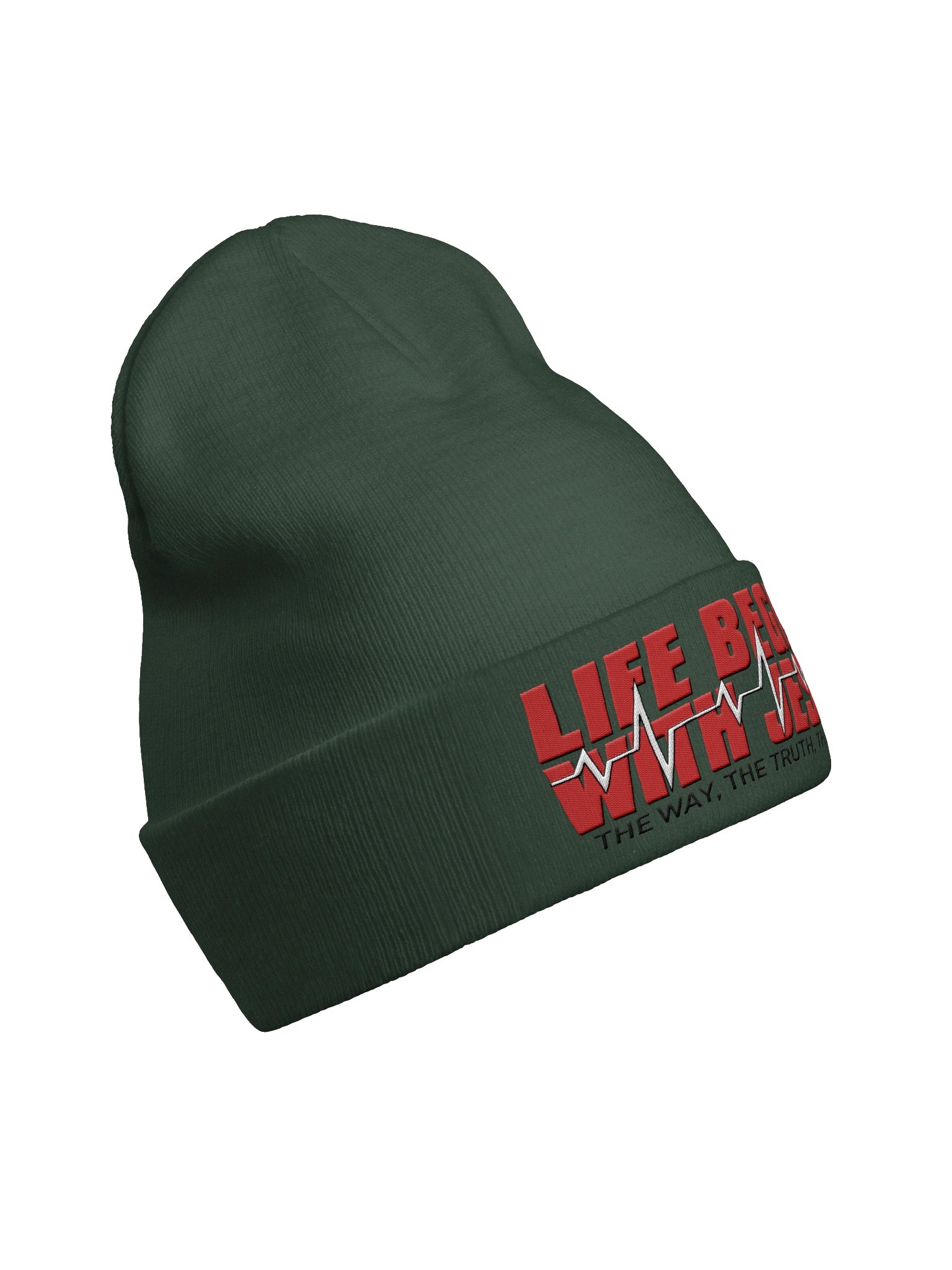Life Begins with Jesus, Beanie product image (4)