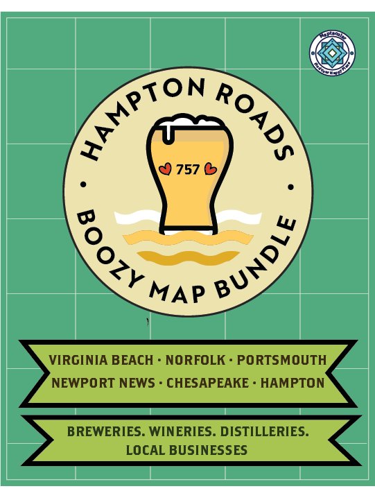 Hampton Roads Brewery Map Bundle - Digital Download product image (1)