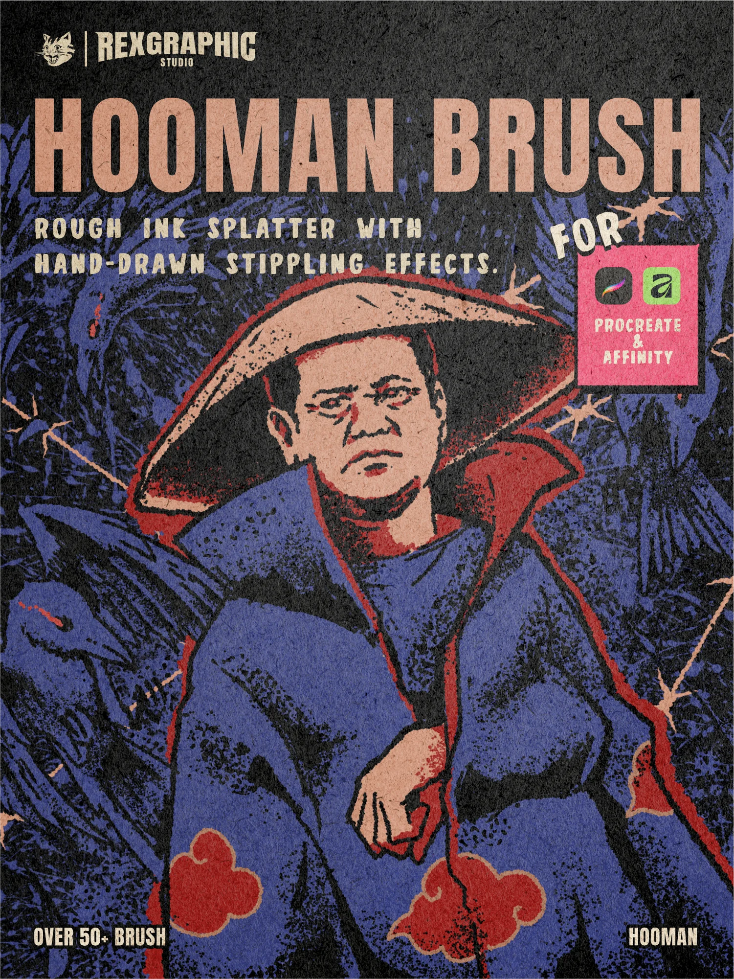 HOOMAN BRUSH - Raw Brush Pack (Procreate & Affinity) product image (2)
