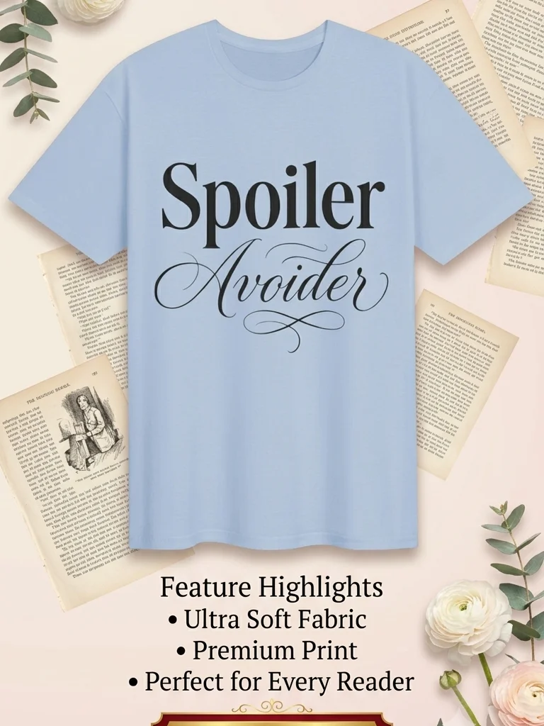"Spoiler Avoider" Premium Literary T-Shirt – Dark Academia & BookTok Edition product image (3)