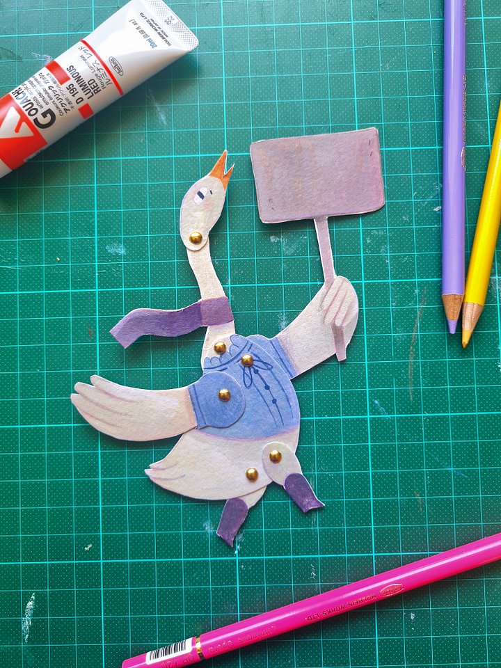 Paper Puppet Animal Protesters product image (2)