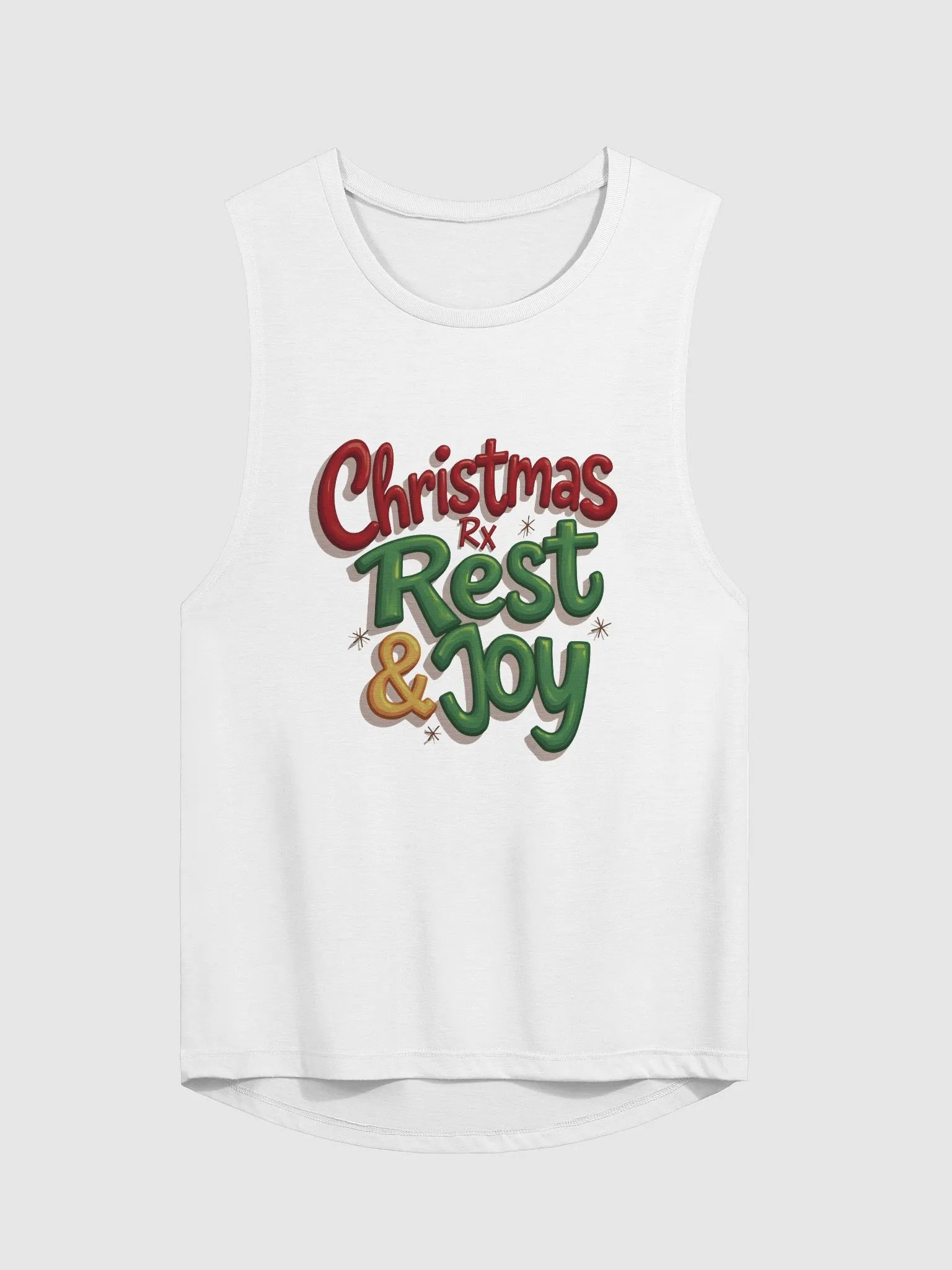 Christmas Rx Rest & Joy Flowy Muscle Tank product image (4)