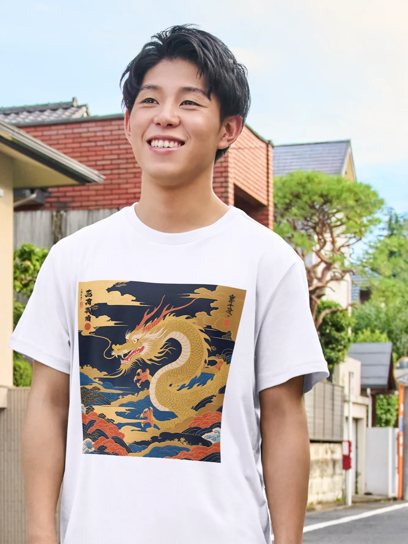 Ryoshin - Kinryū (Golden Dragon), Ancient Ryū Collection, T-Shirt, Front Design product image (4)