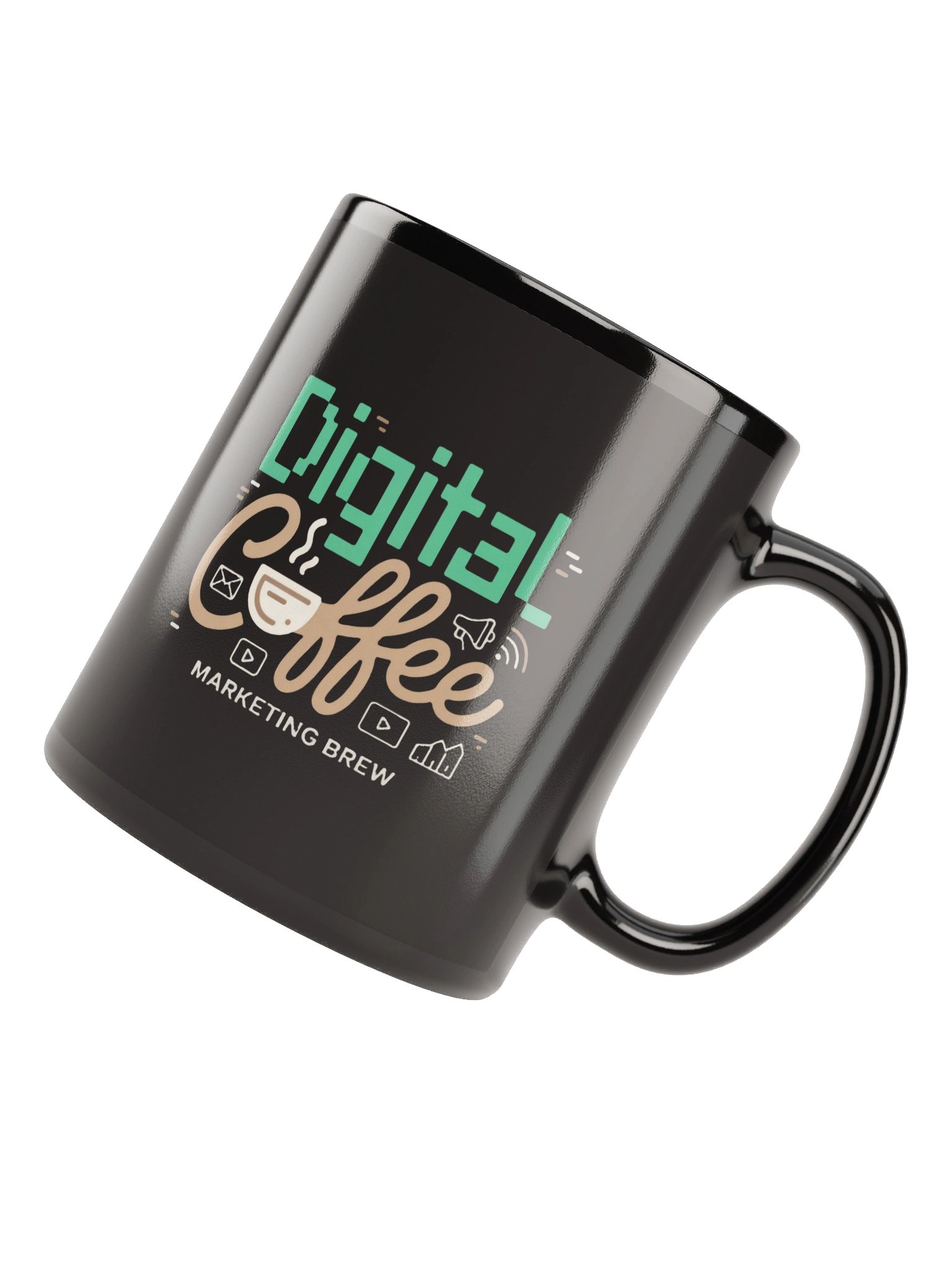 Marketing Brew Black Glossy Mug product image (8)