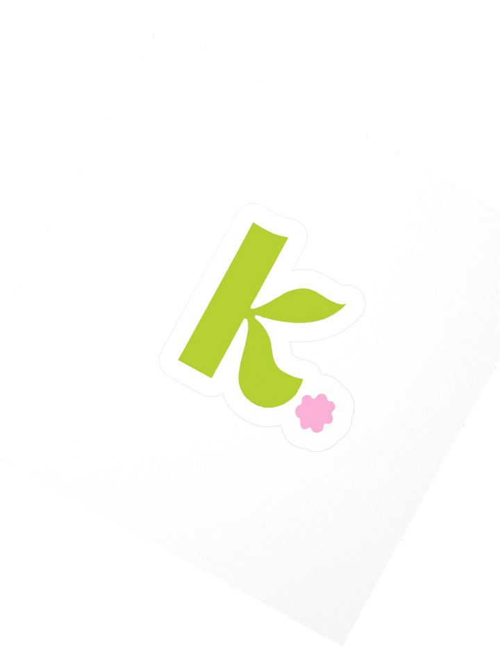 K Logo Vinyl Sticker (3" x 3") product image (2)