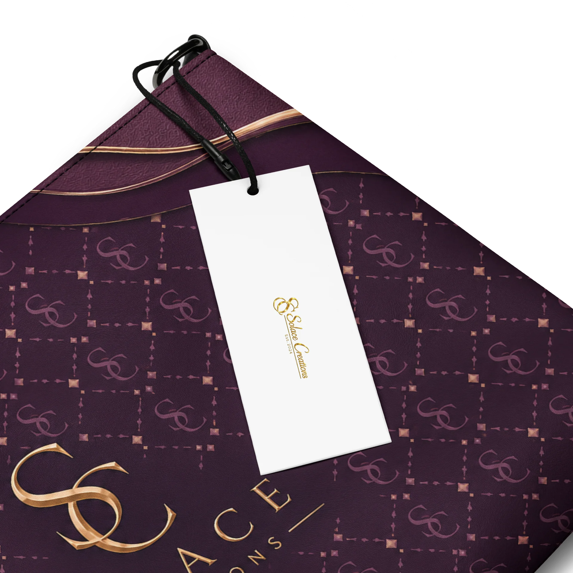 Solace Creations Plum Signature Monogram Crossbody Bag product image (4)