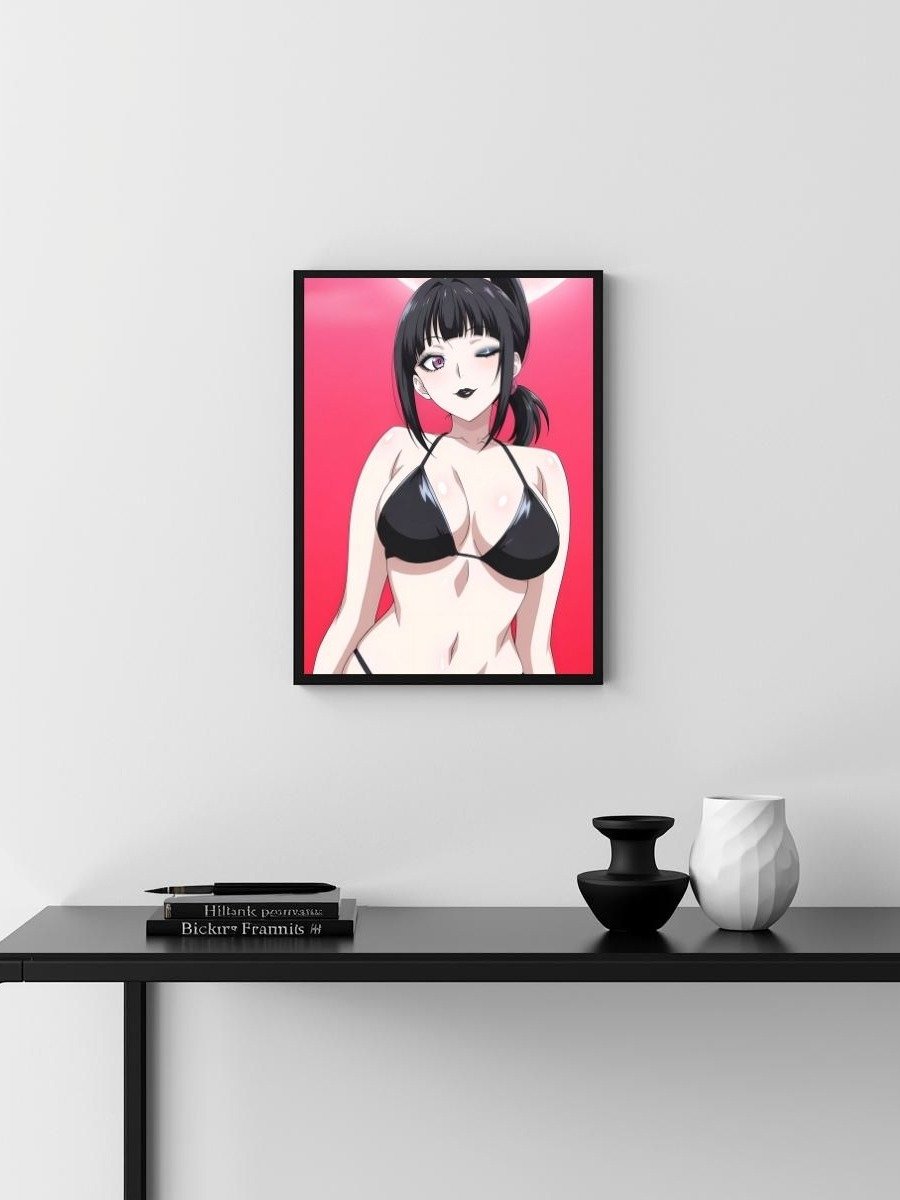 Metal Print - Luna Rain Original Character Black Bikini - 8x10 product image (3)