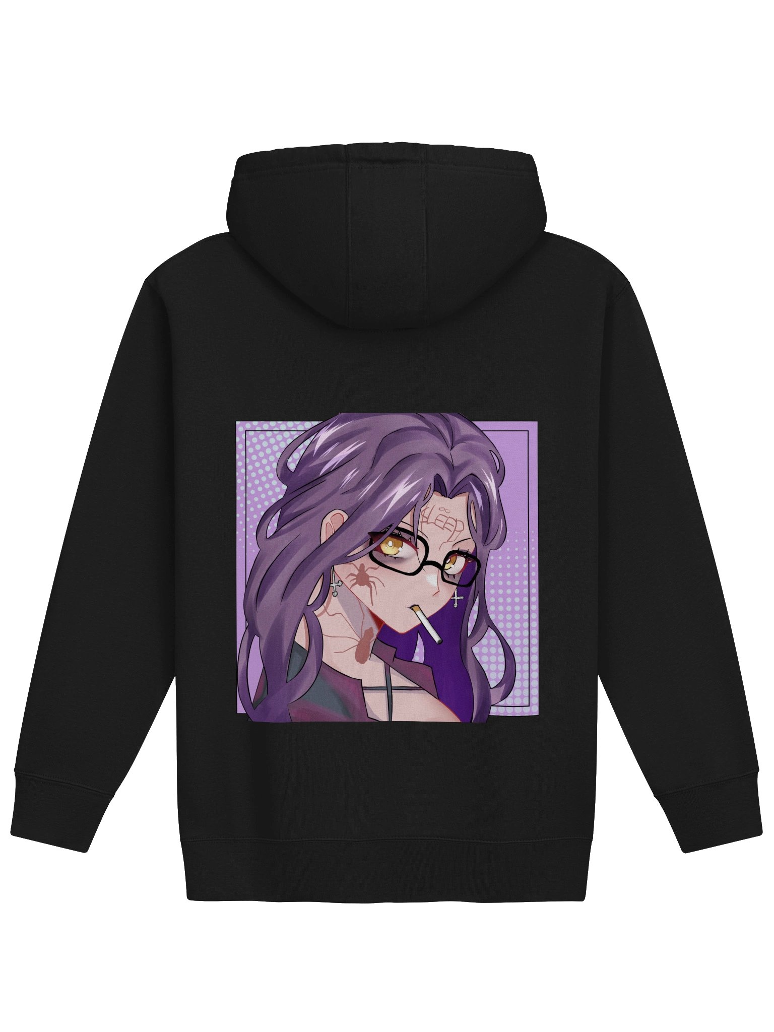 BLACK ANIME HOODIE product image (2)