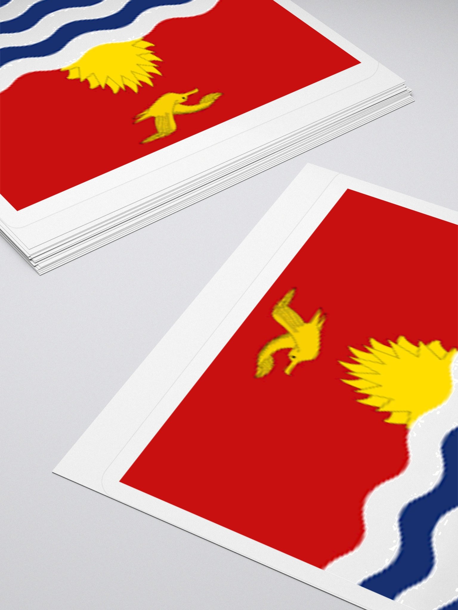 Kiribati Flag Sticker | Frigate Bird Sun Design | Durable Vinyl | 3 Sizes product image (10)