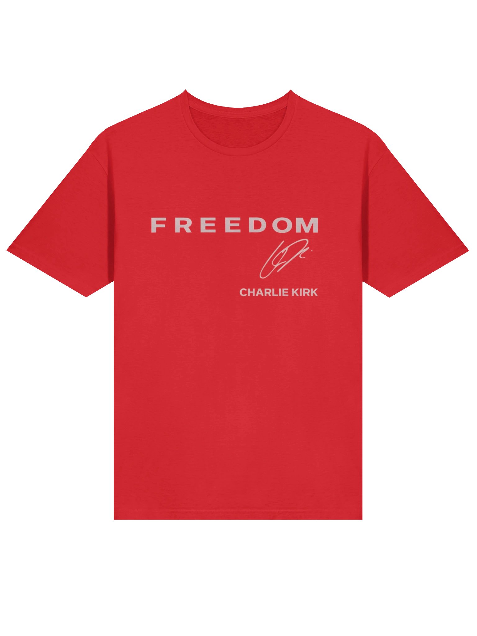 Red Freedom Charlie Kirk Signature Shirt – Turning Point USA Tee product image (9)