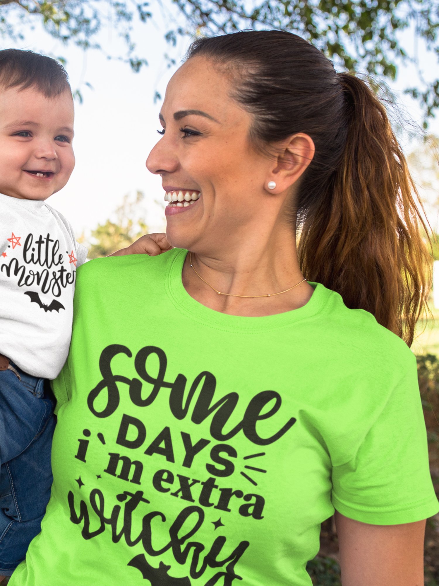 Some Days I’m Extra Witchy Shirt - Funny Halloween Shirt - Witchy Mom Tee - Spooky Season Graphic Tee product image (1)