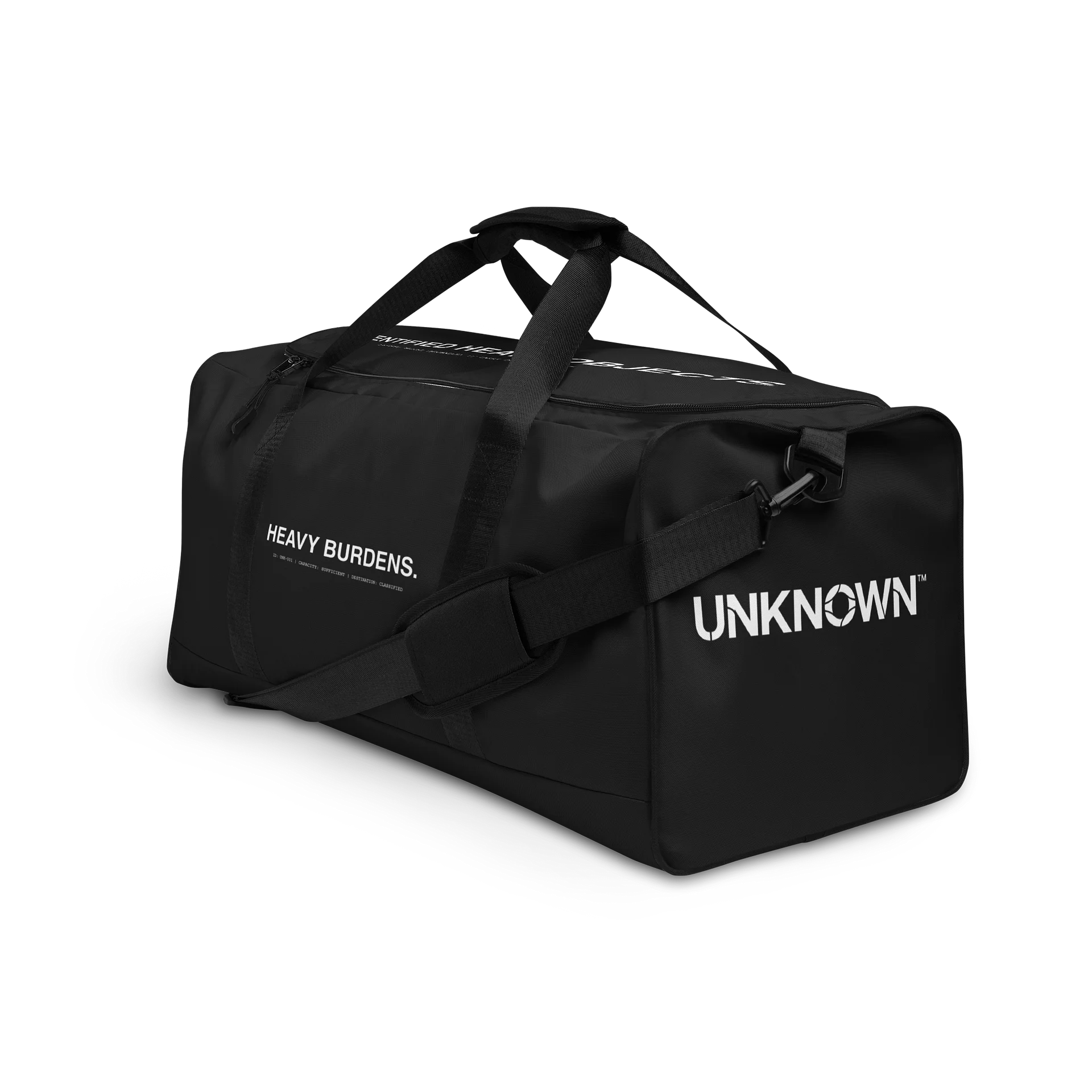 THE UNKNOWN™ — Signature Gym Duffel // Black product image (3)