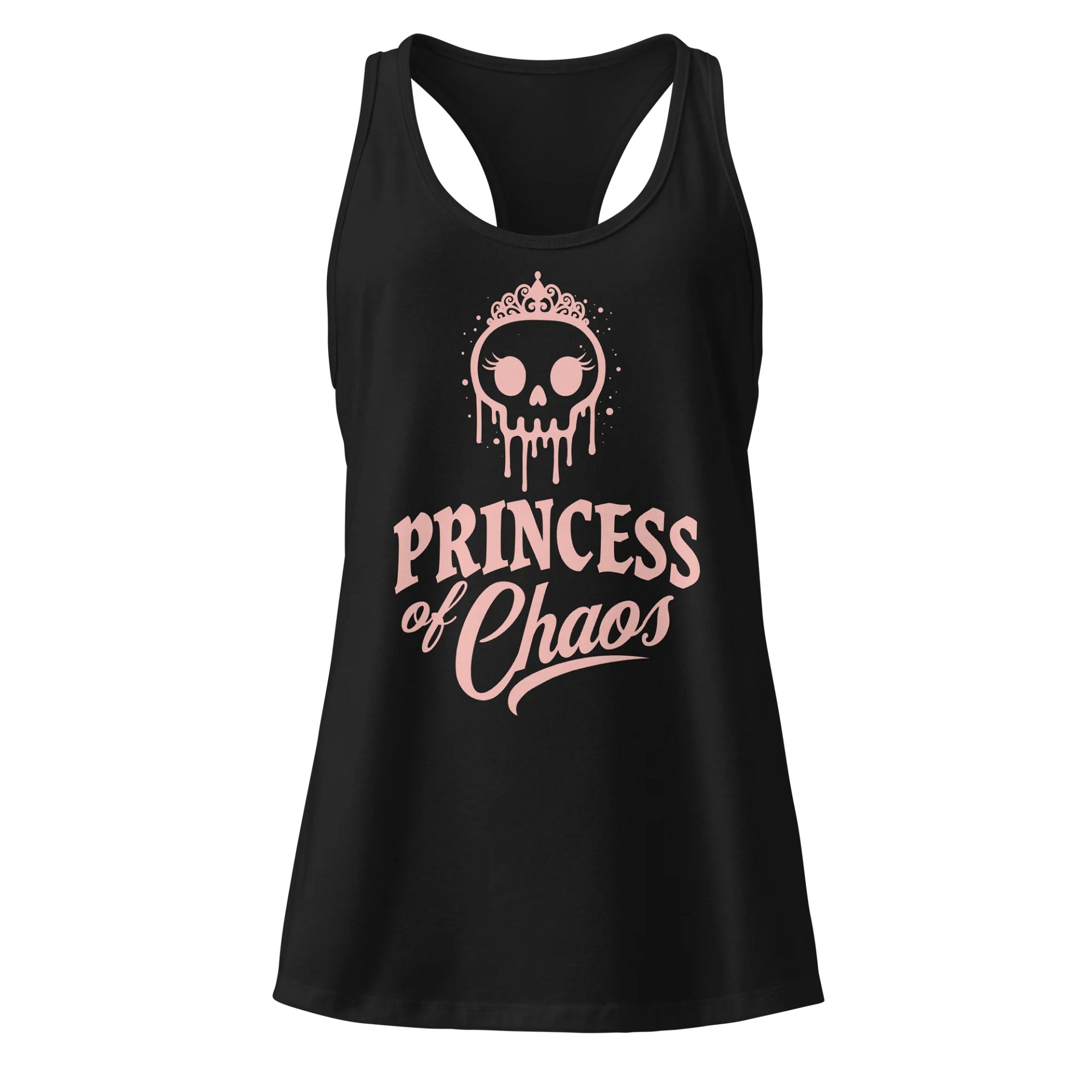 Princess of Chaos Skull Tank - Pink Text product image (1)