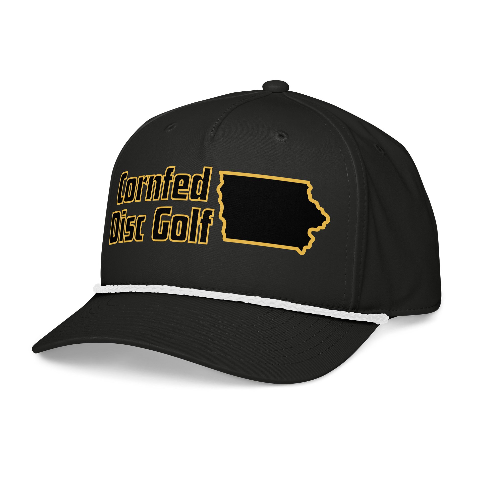 Cornfed Disc Golf Rope Hat Iowa product image (4)