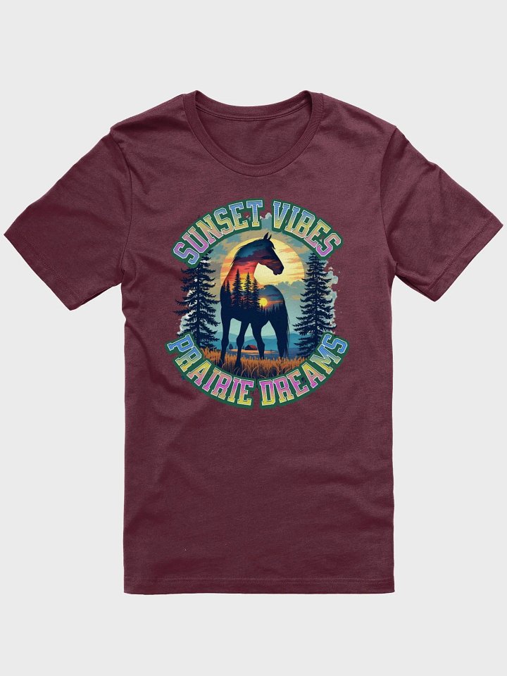 Sunset Vibes Prairie Dreams Horse Iconic T-Shirt product image (1)